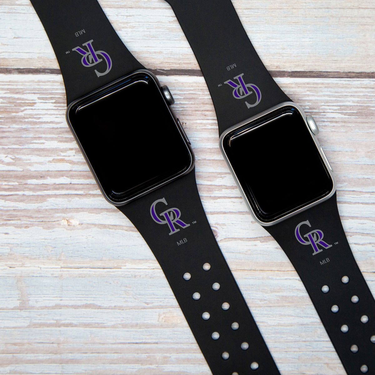Colorado Rockies  Silicone Apple Watch Band - Game Time