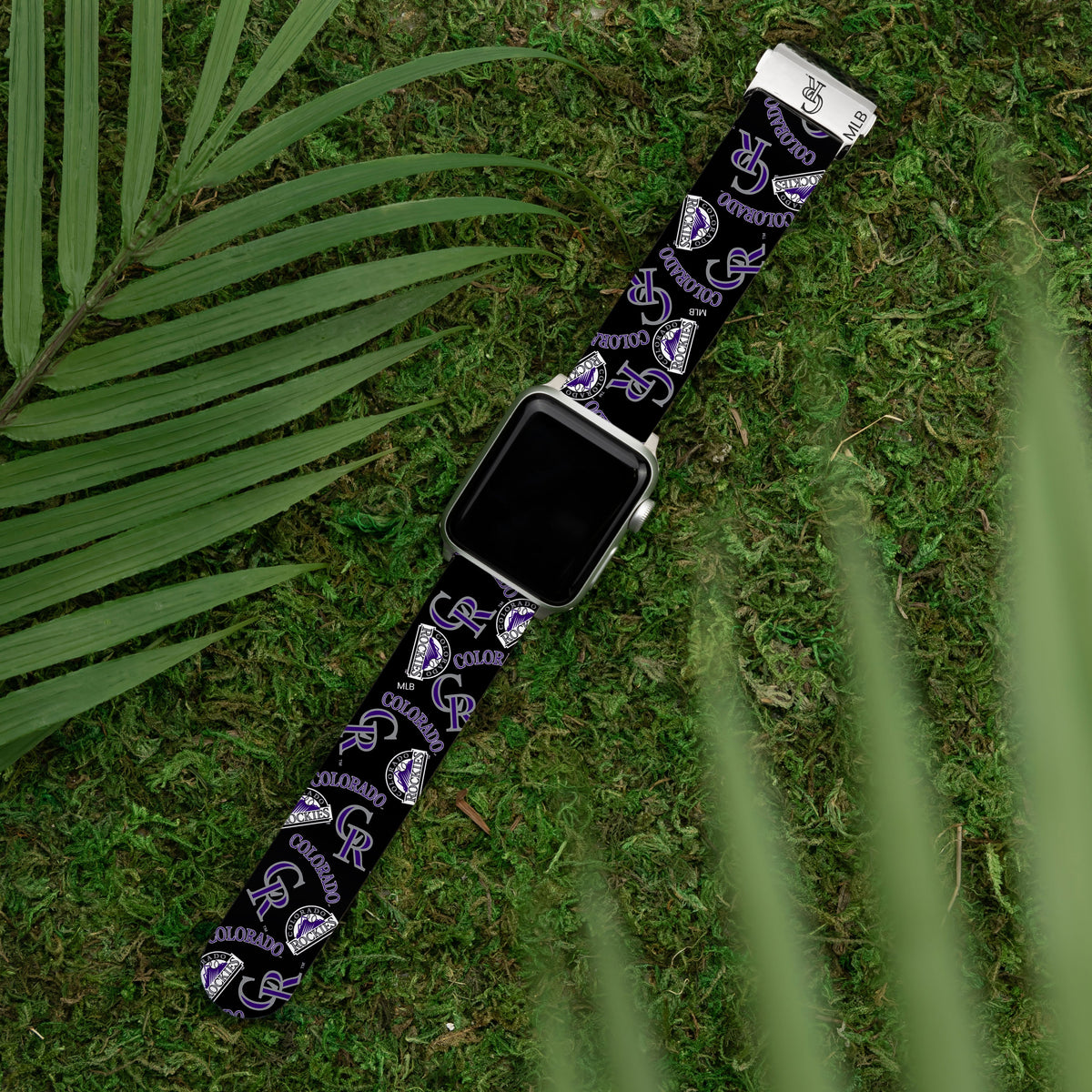 Game Time Colorado Rockies Signature Series Watch Band With Engraved Buckle