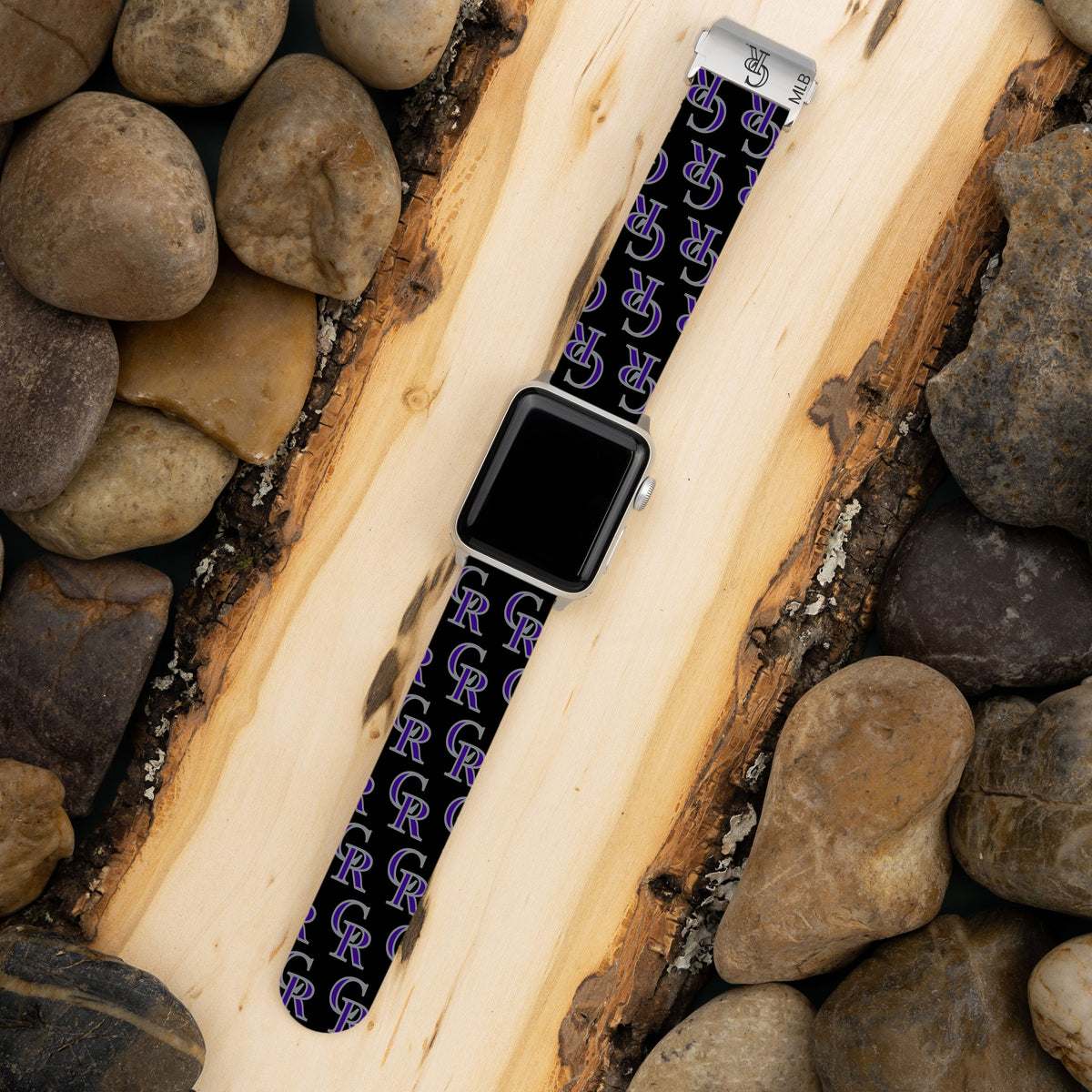 Game Time Colorado Rockies Signature Series Watch Band With Engraved Buckle