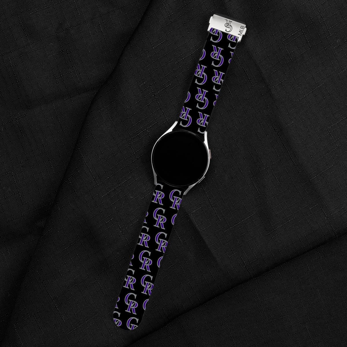 Game Time Colorado Rockies Signature Series Quick Change Watch Band With Engraved Buckle