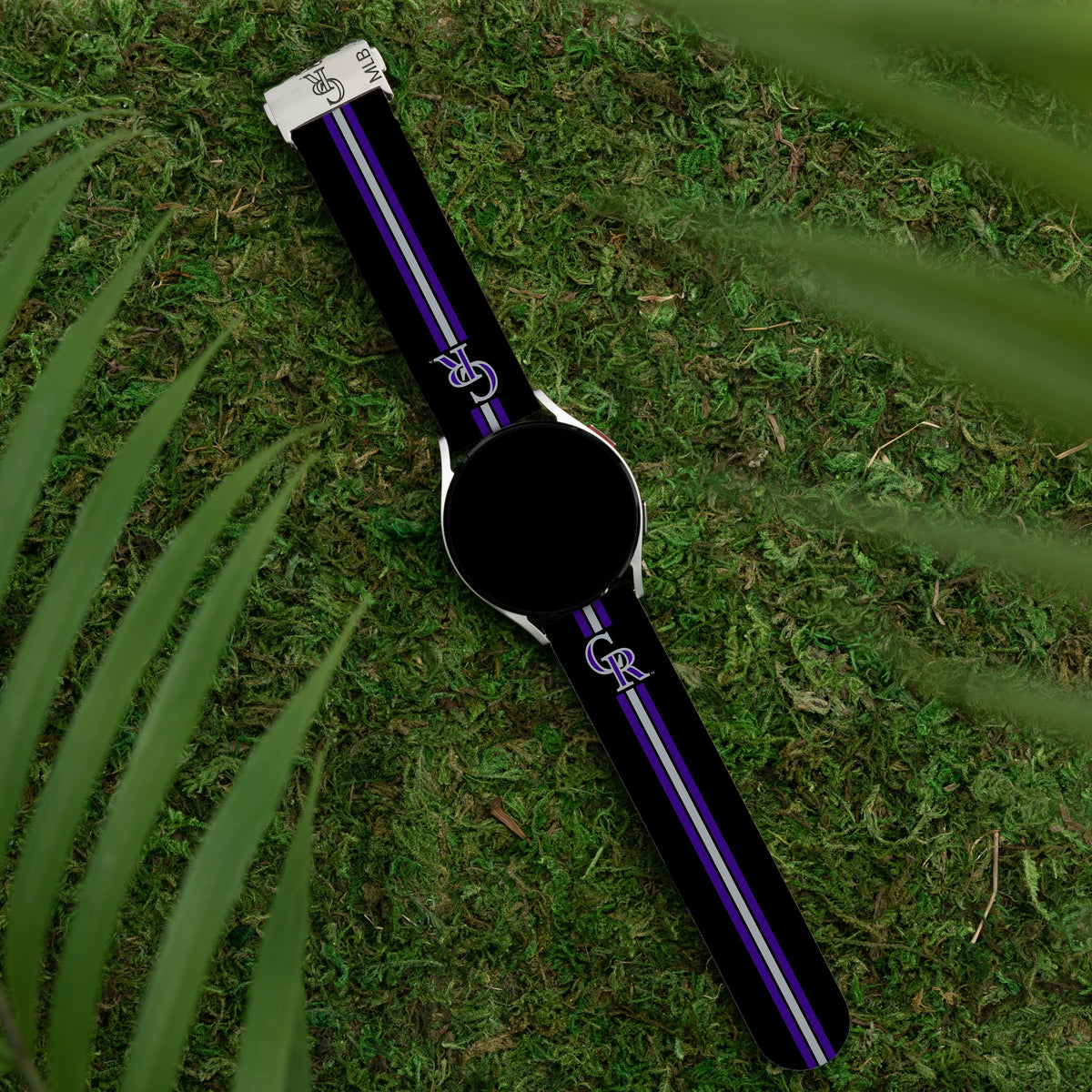 Game Time Colorado Rockies Signature Series Quick Change Watch Band With Engraved Buckle