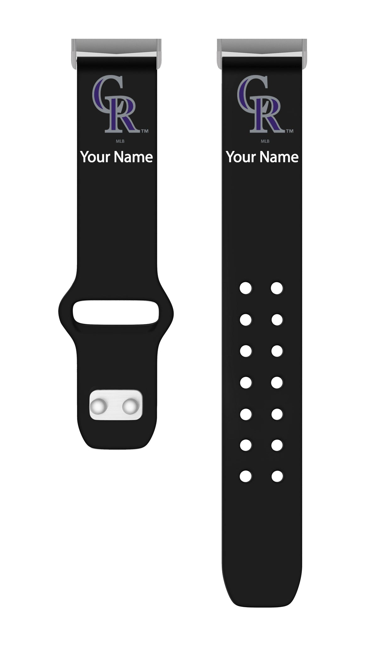 Colorado Rockies  HD Custom Name Watch Band Compatible with Fitbit Versa 3 and Sense