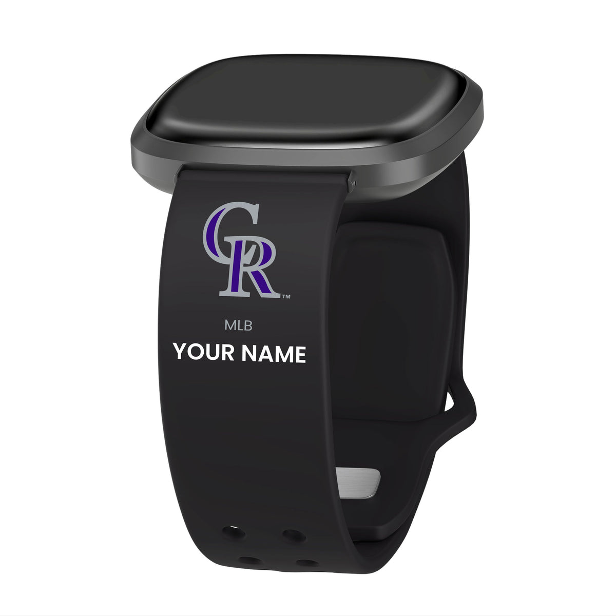 Colorado Rockies  HD Custom Name Watch Band Compatible with Fitbit Versa 3 and Sense