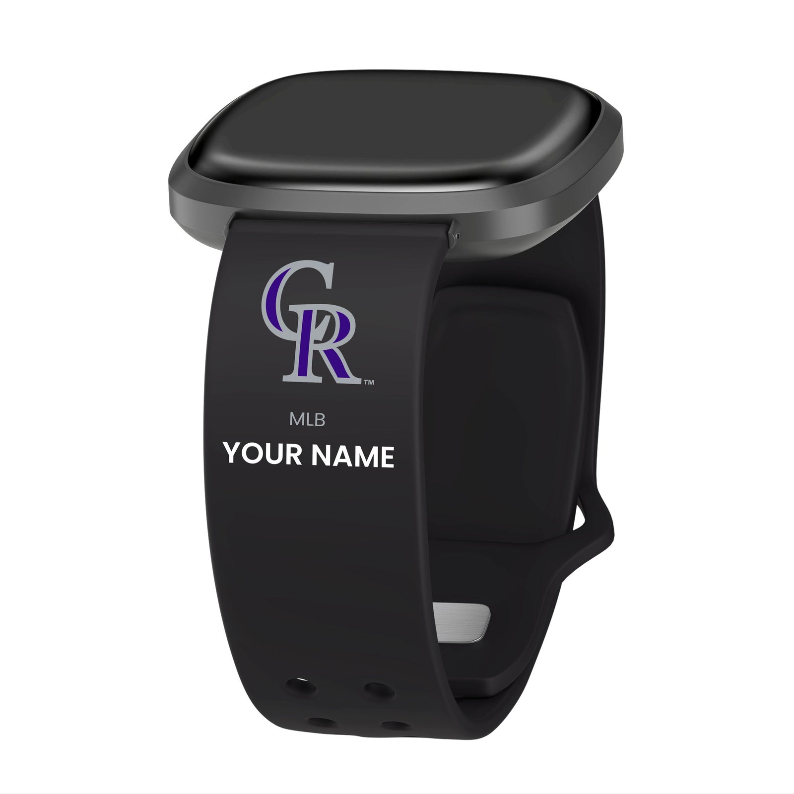 Colorado Rockies  HD Custom Name Watch Band Compatible with Fitbit Versa 3 and Sense