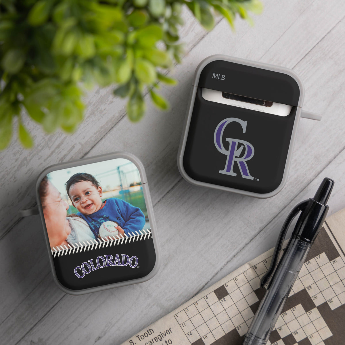 Colorado Rockies Custom Photo HDX Apple AirPods Gen 1 &amp; 2 Case Cover