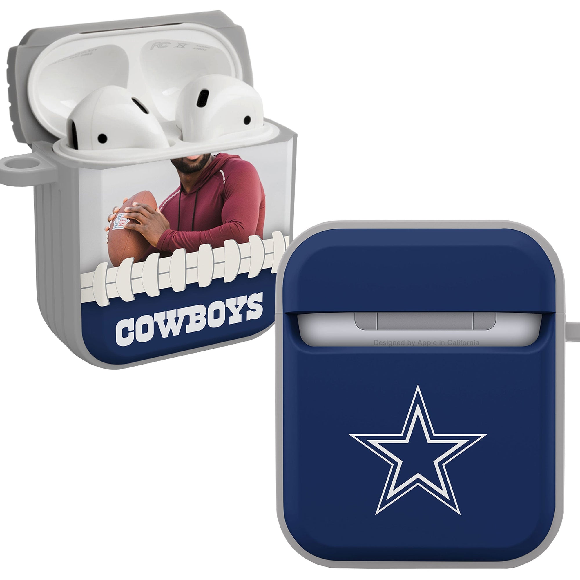 Dallas Cowboys Custom Photo HDX Apple AirPods Gen 1 & 2 Case Cover
