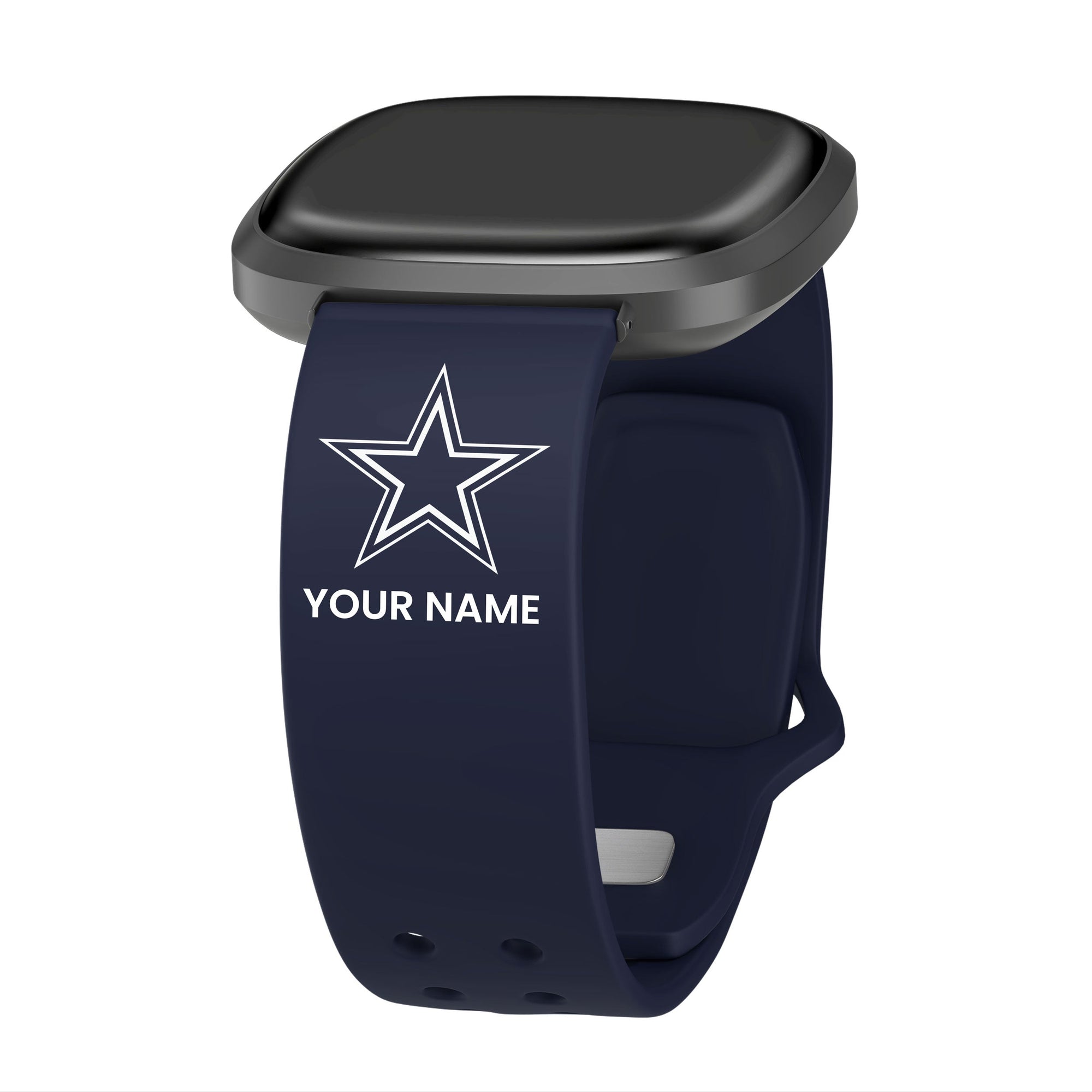 GAME TIME Dallas Cowboys Custom Name HD FitBit Versa 3 & Sense Watch Band