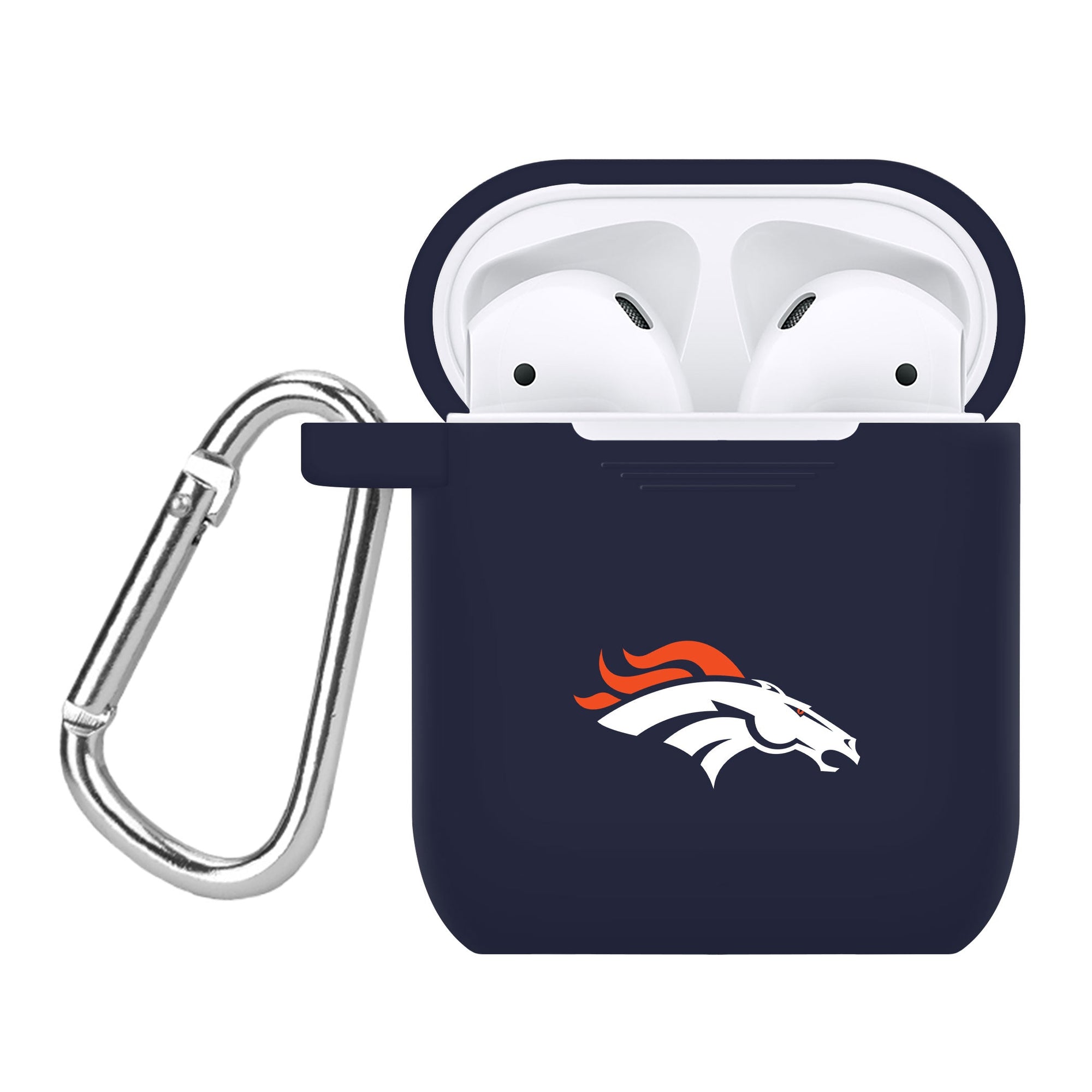 Game Time Denver Broncos Silicone Case Cover for Apple AirPods Battery Case