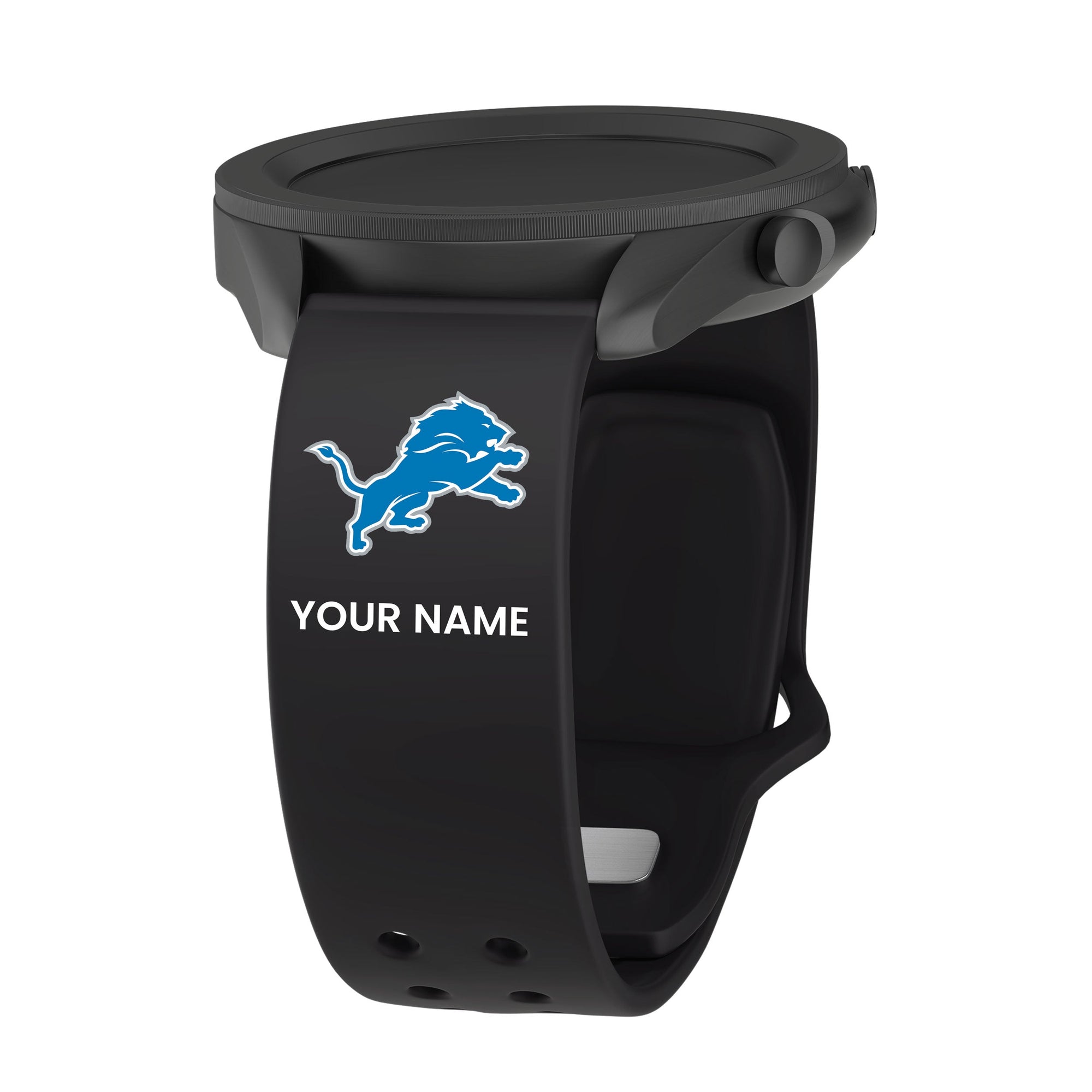 GAME TIME Detroit Lions Custom Name HD Quick Change Watch Band