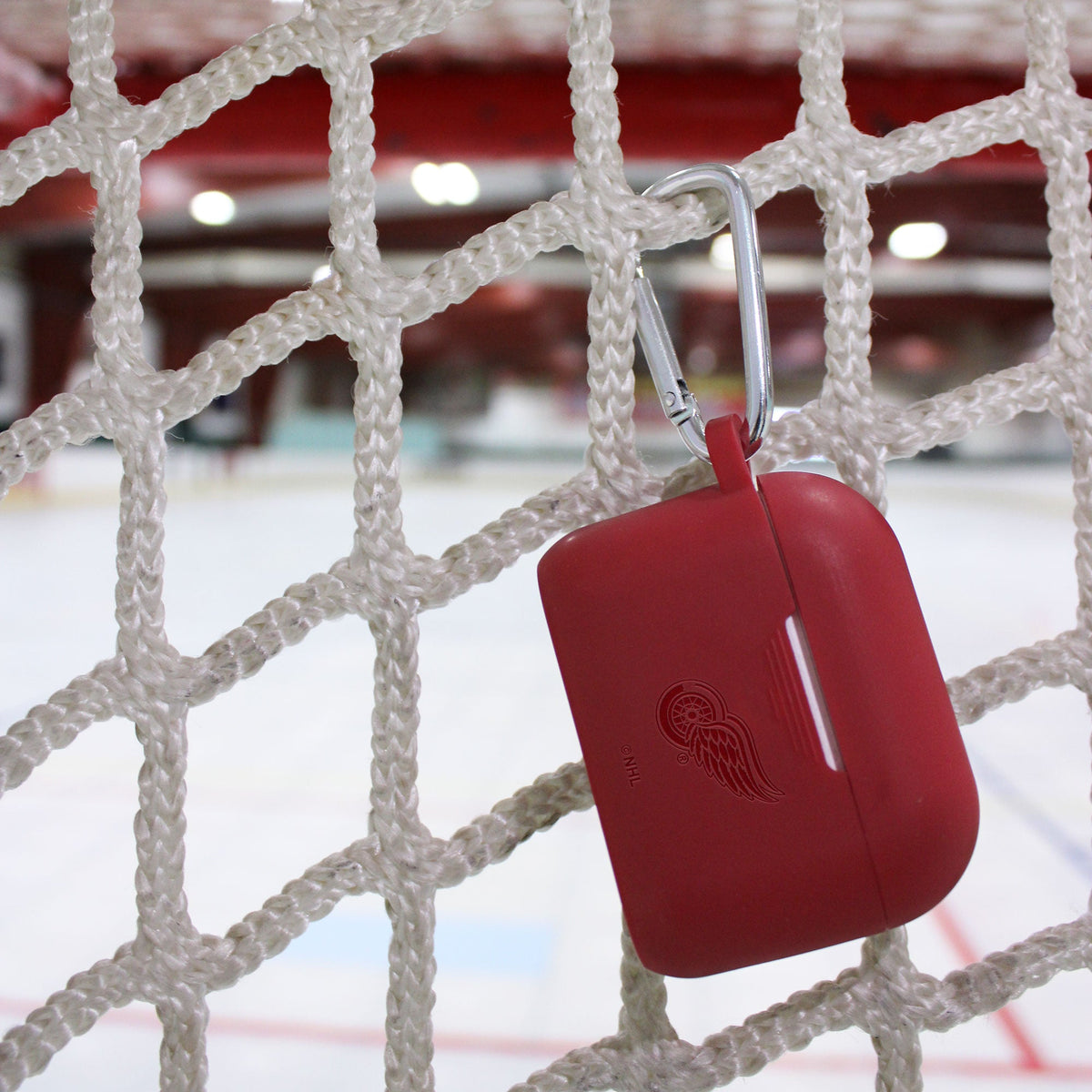 Game Time Detroit Red Wings Engraved Silicone AirPods Pro Case Cover