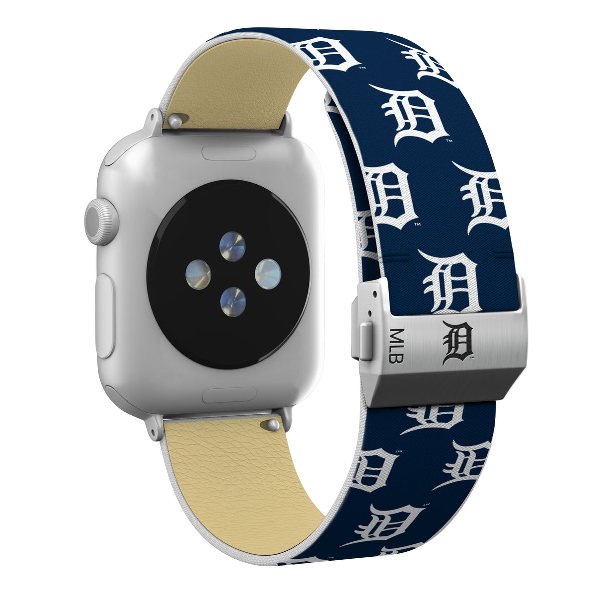 Detroit Tigers Full Print Watch Band With Engraved Buckle - Game Time
