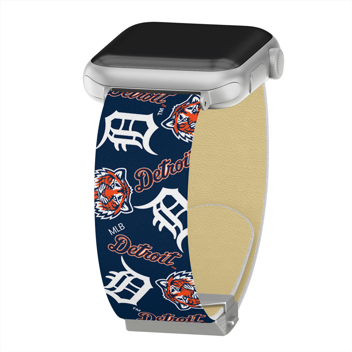 Game Time Detroit Tigers Signature Series Apple Watch Band With Engraved Buckle
