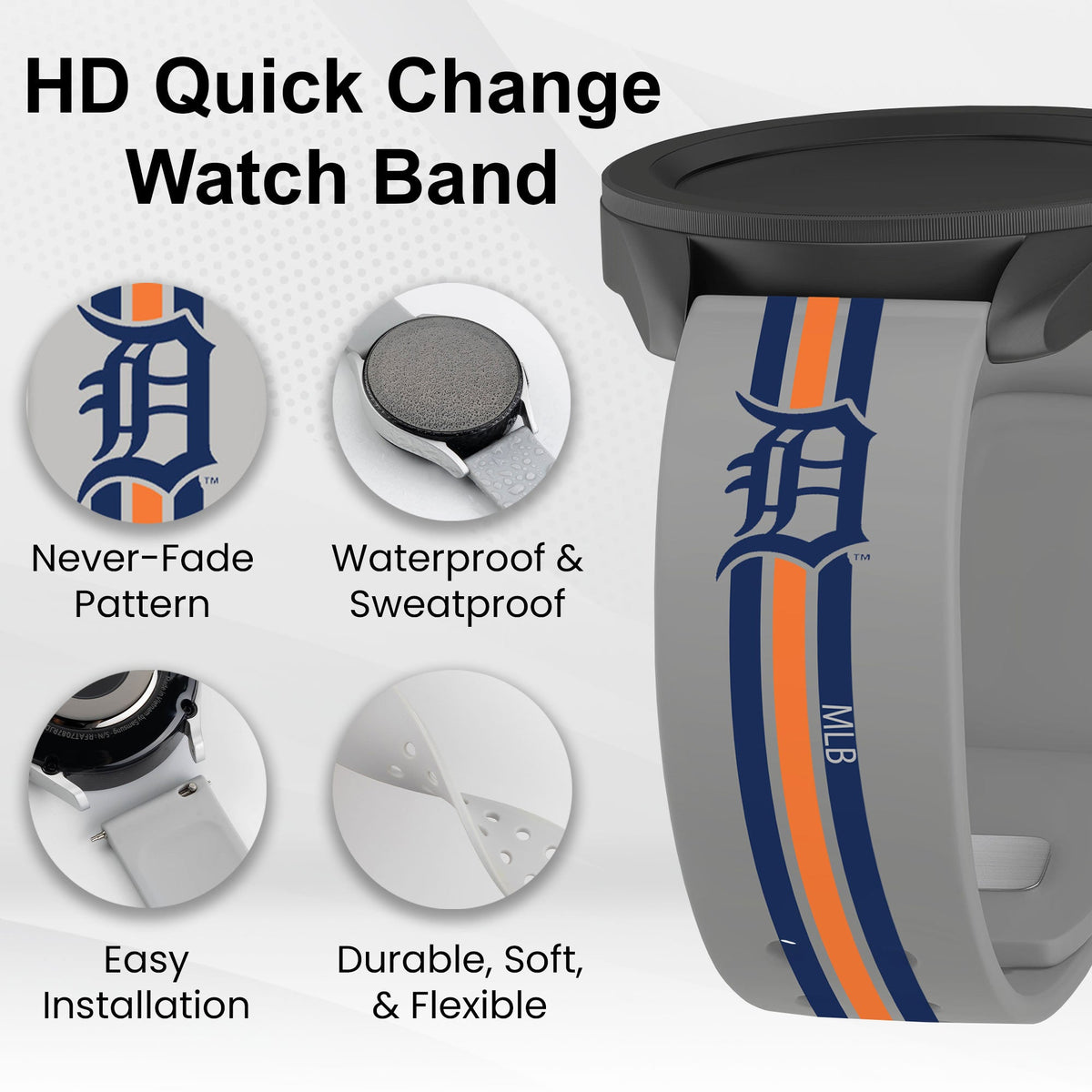 Detroit Tigers HD Samsung Galaxy Watch Band