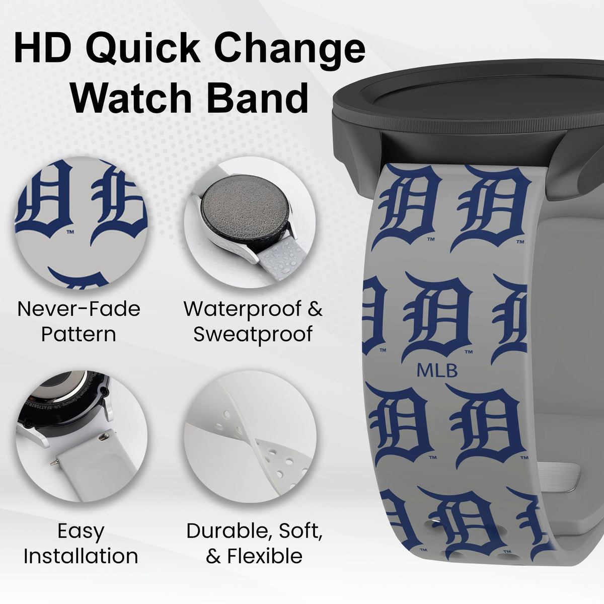 Detroit Tigers HD Samsung Galaxy Watch Band