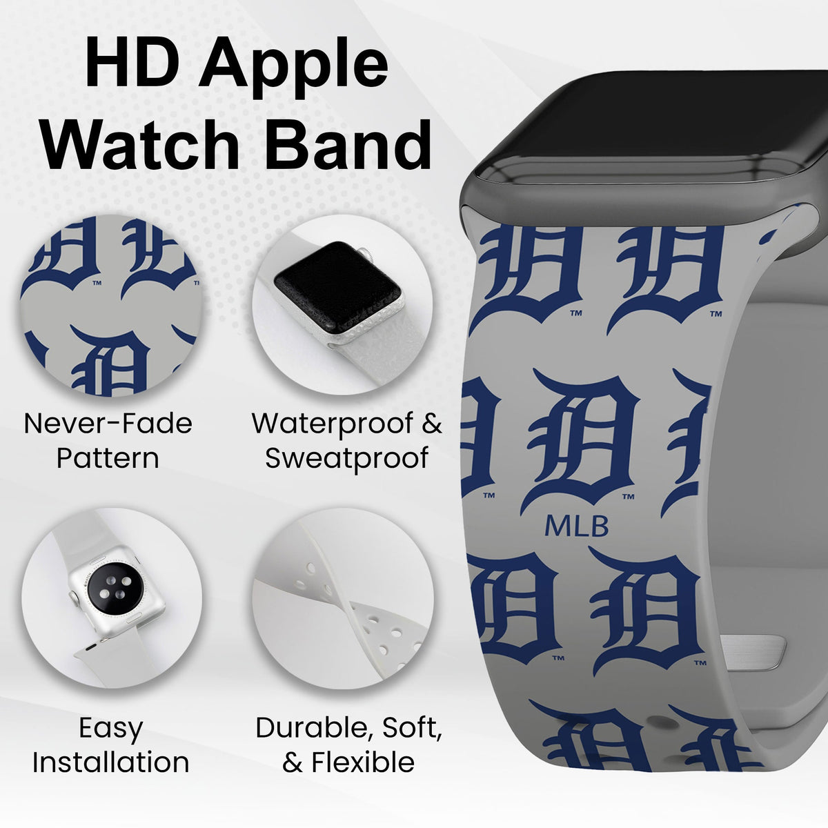 Detroit Tigers HD Apple Watch Band