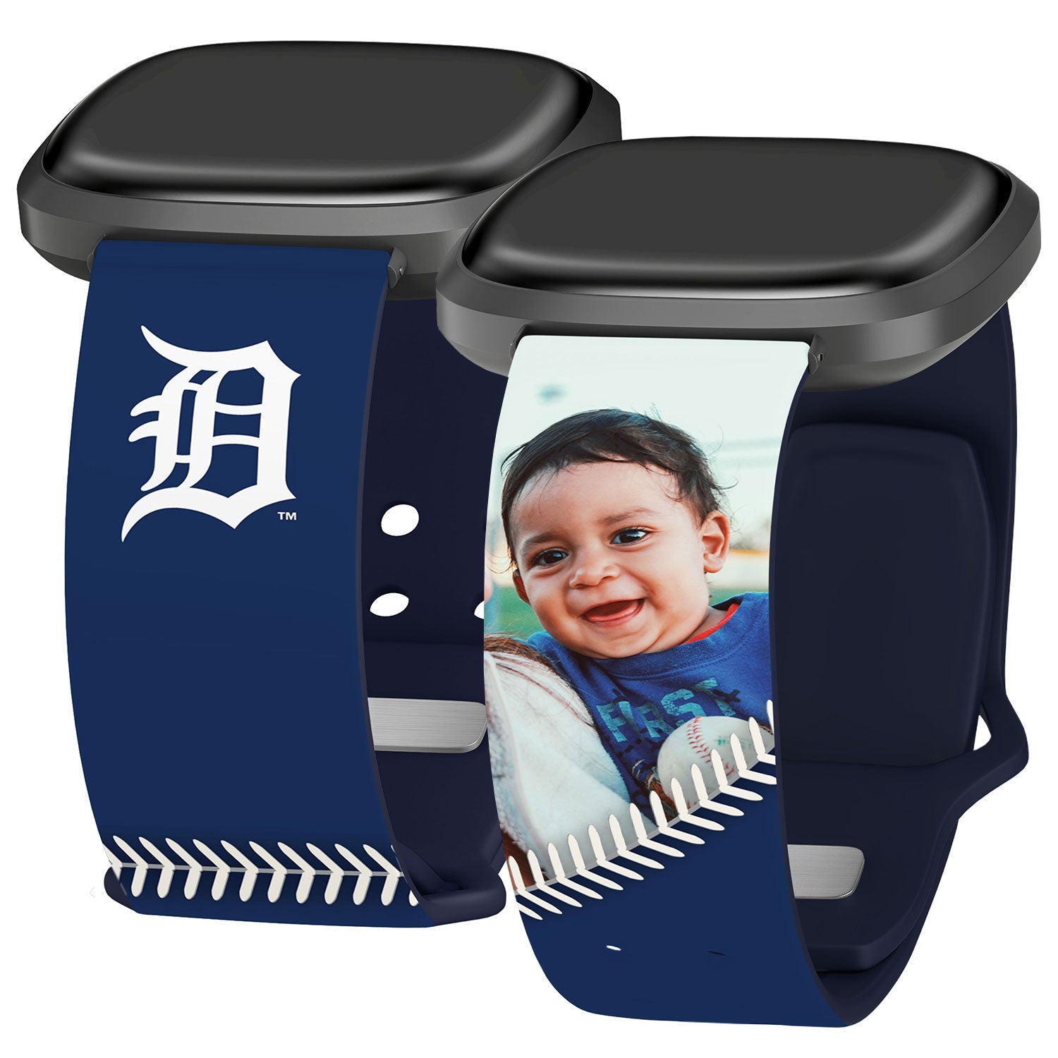 Detroit Tigers Custom Photo HD Fitbit Versa 3 & Sense Band