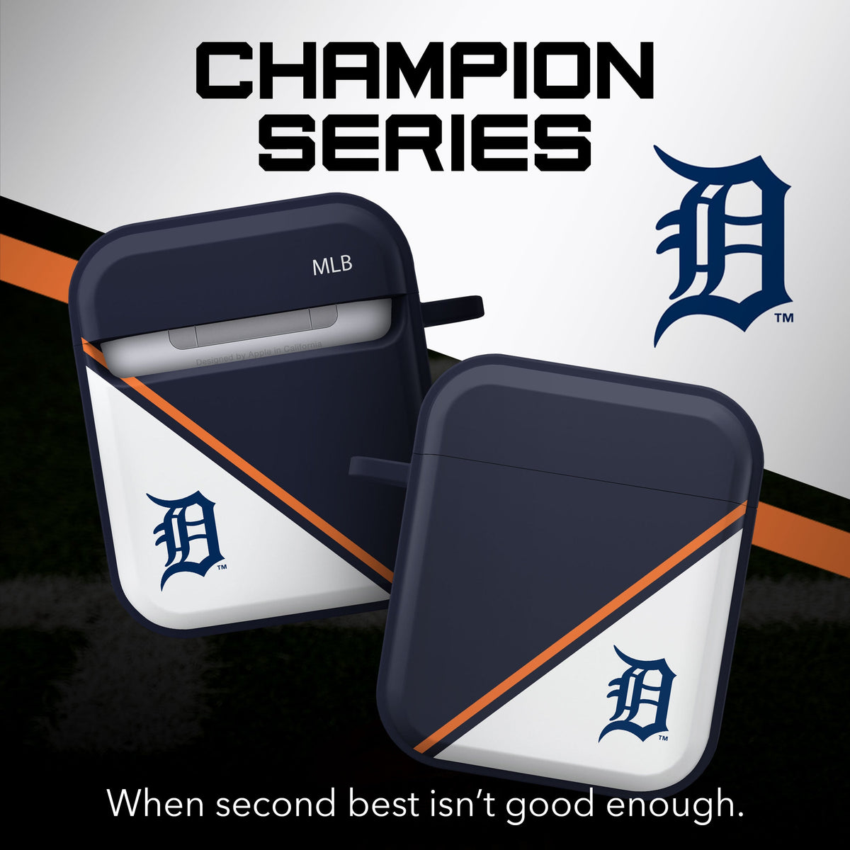 Detroit Tigers HDX Champion Series Apple AirPods Gen 1 &amp; 2 Case Cover