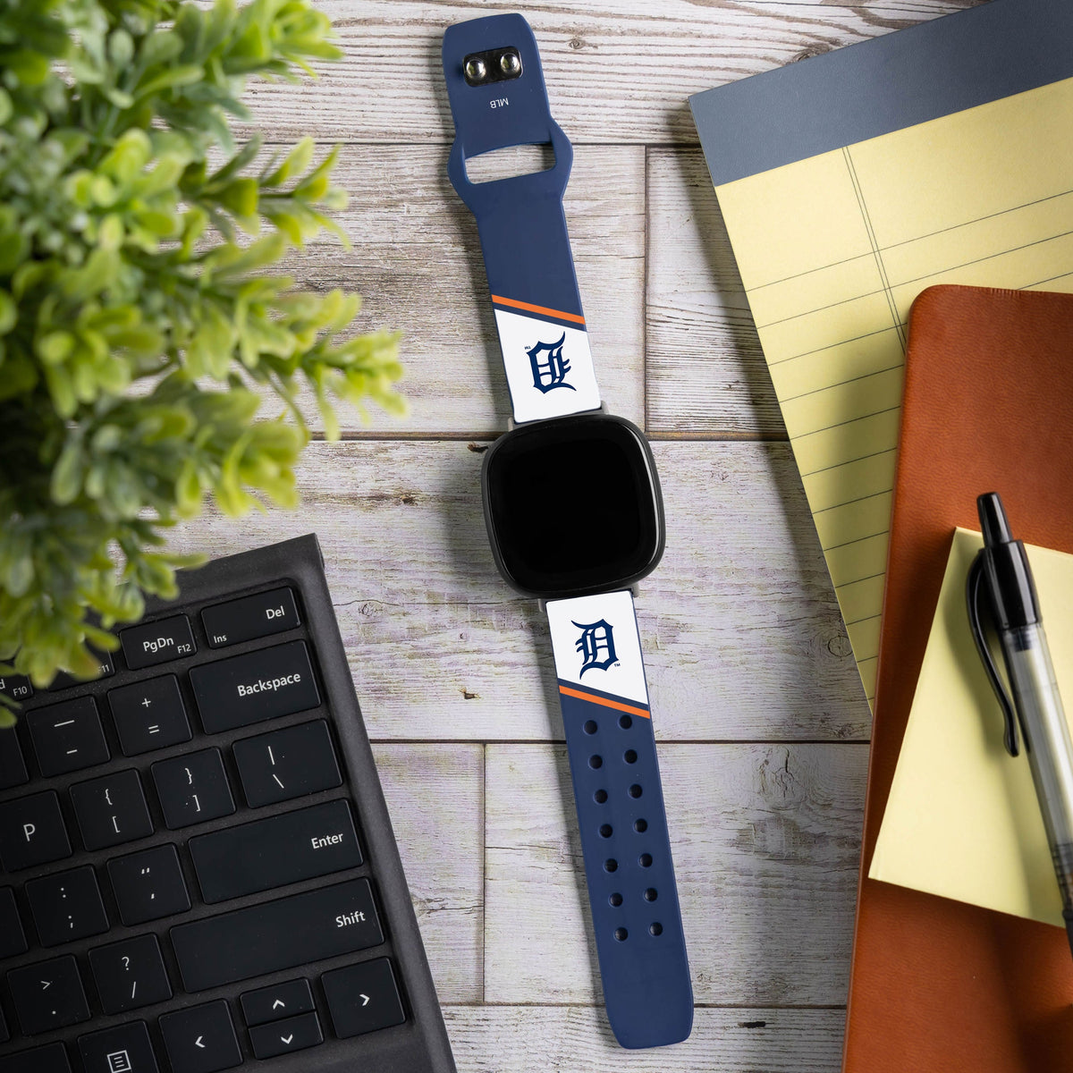 Detroit Tigers HD Champion Series Fitbit Versa 3 &amp; Sense Watch Band