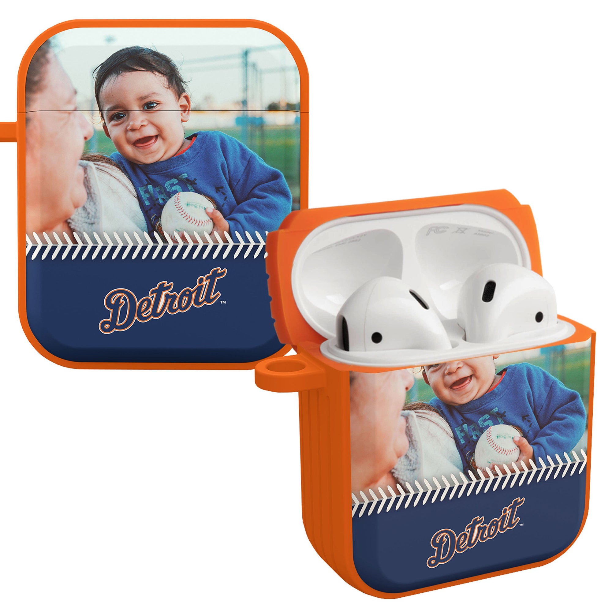 Detroit Tigers Custom Photo HDX Apple AirPods Gen 1 & 2 Case Cover