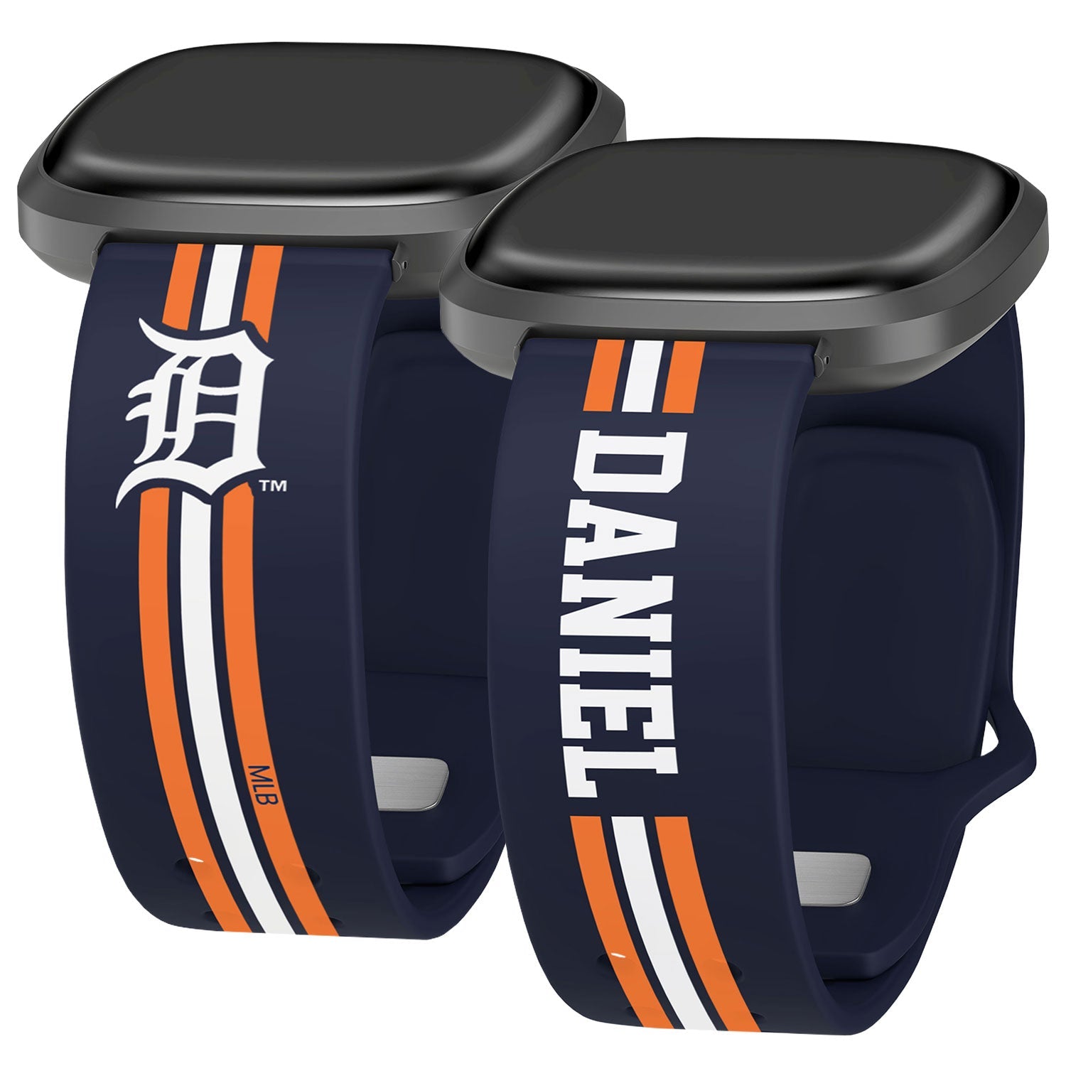 Detroit Tigers Custom Name HD Fitbit Versa 3 and Sense Watch Band