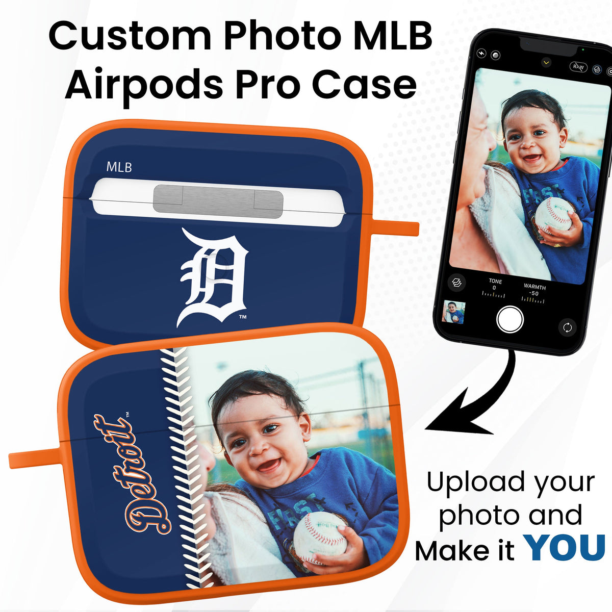 Detroit Tigers Custom Photo HDX Apple AirPods Pro Case Cover