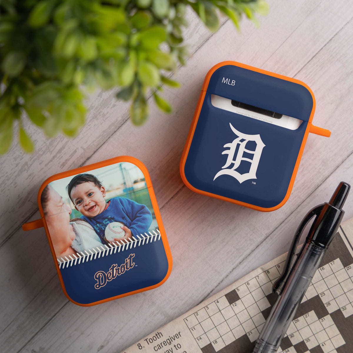 Detroit Tigers Custom Photo HDX Apple AirPods Gen 1 &amp; 2 Case Cover