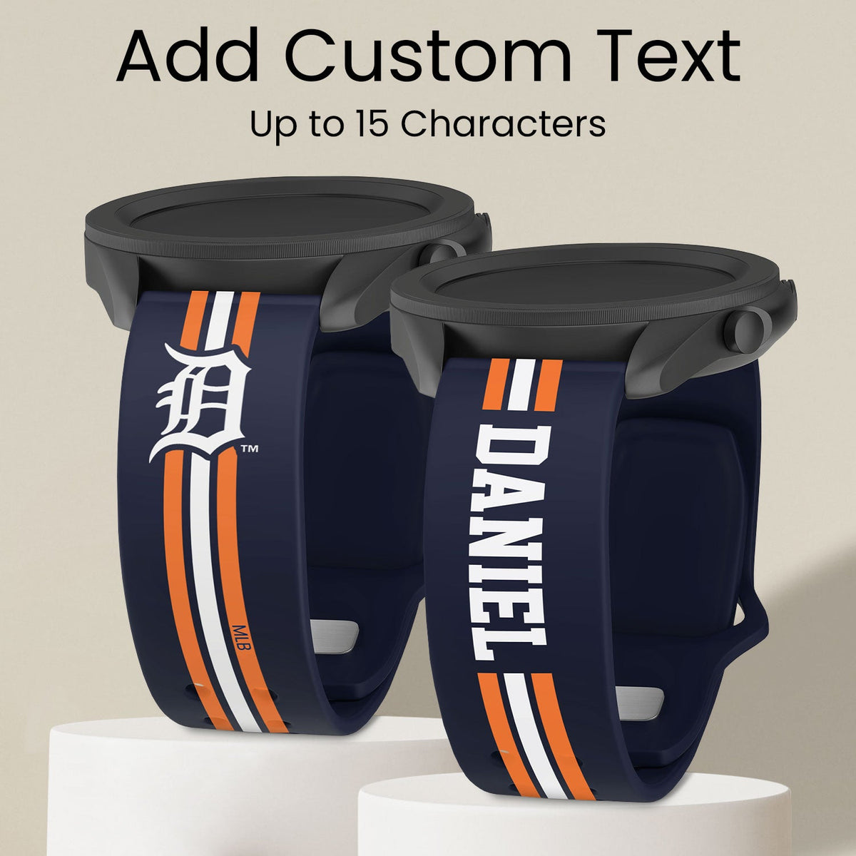 Detroit Tigers Custom Name HD Quick Change Watch Band