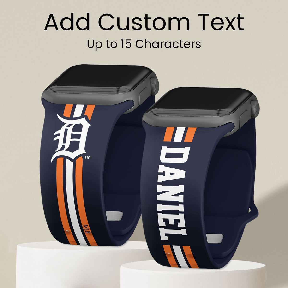 Detroit Tigers Custom Name HD Apple Watch Band