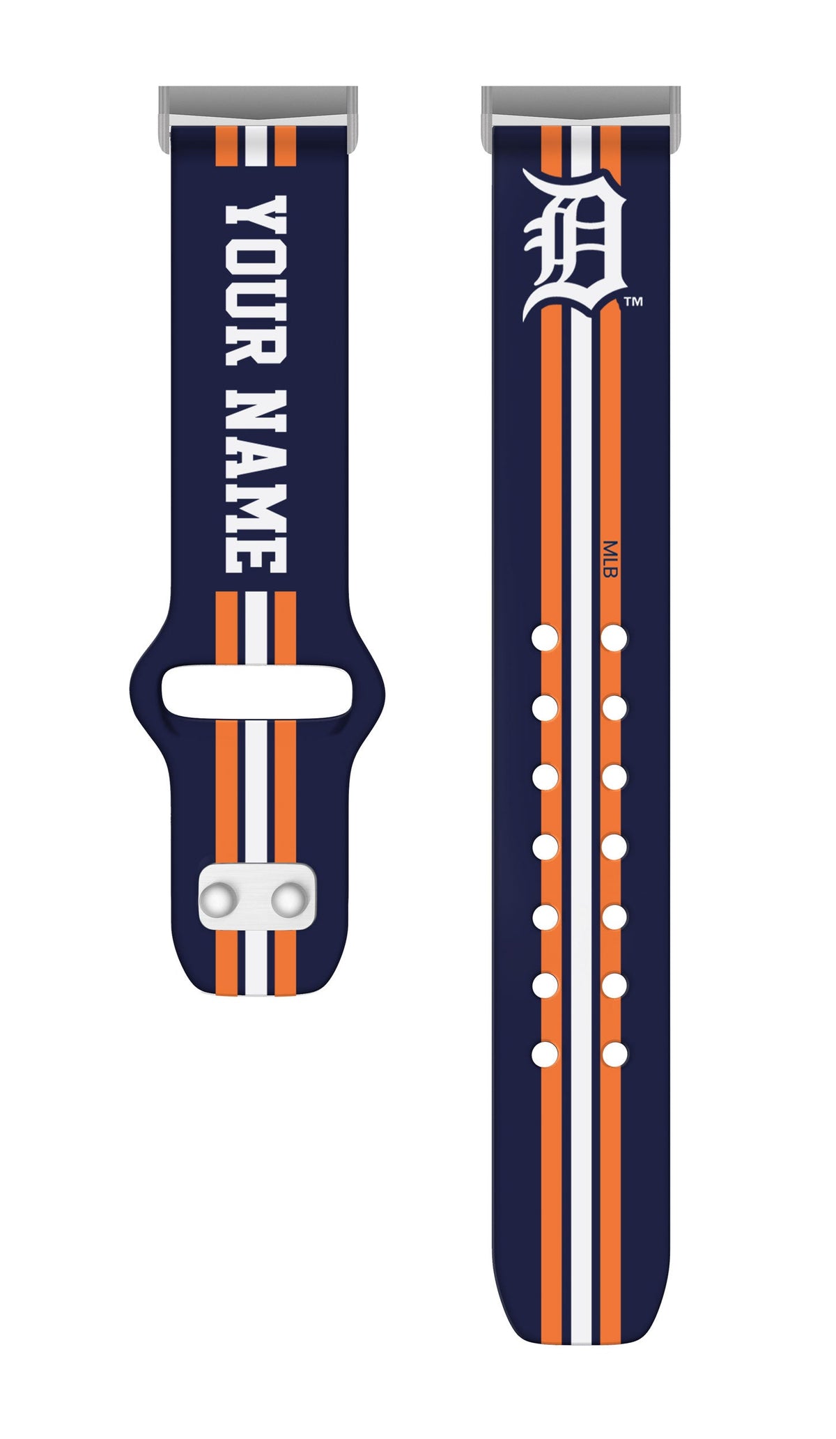 Detroit Tigers Custom Name HD Fitbit Versa 3 and Sense Watch Band