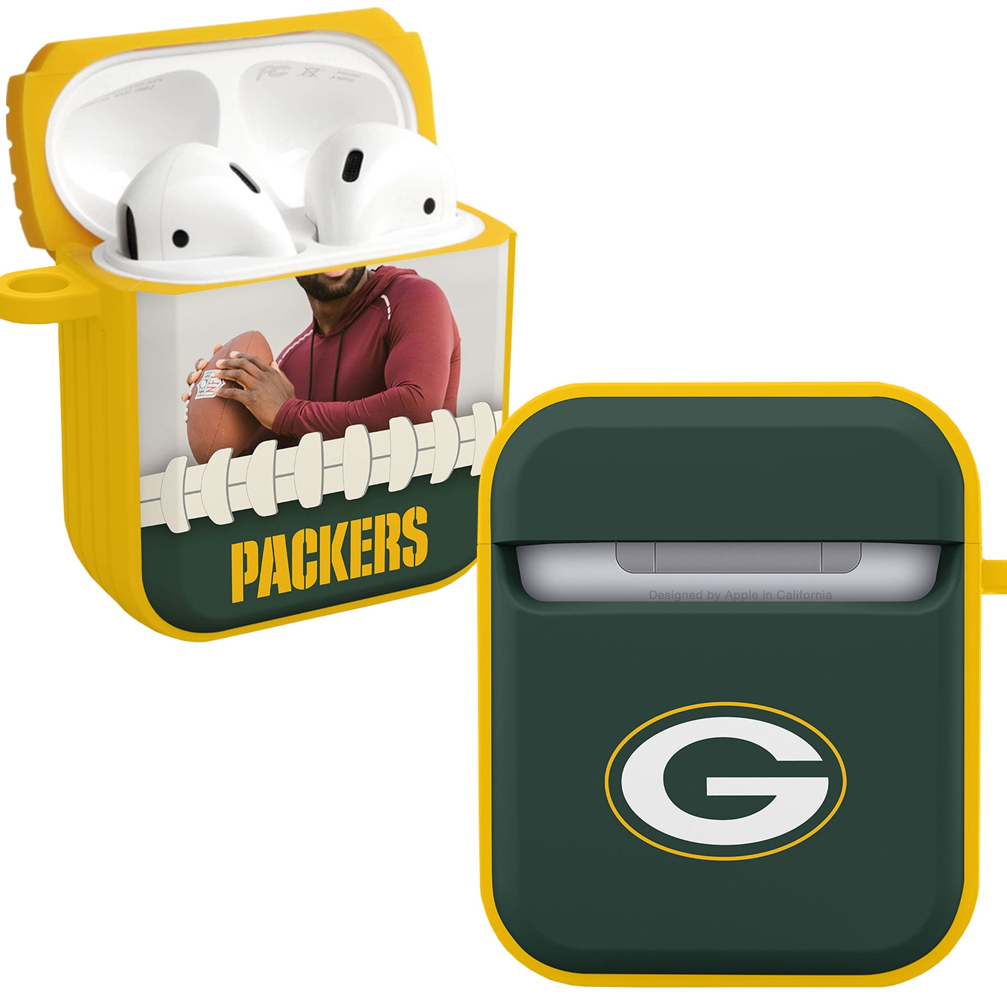Green Bay Packers Custom Photo HDX Apple AirPods Gen 1 & 2 Case Cover
