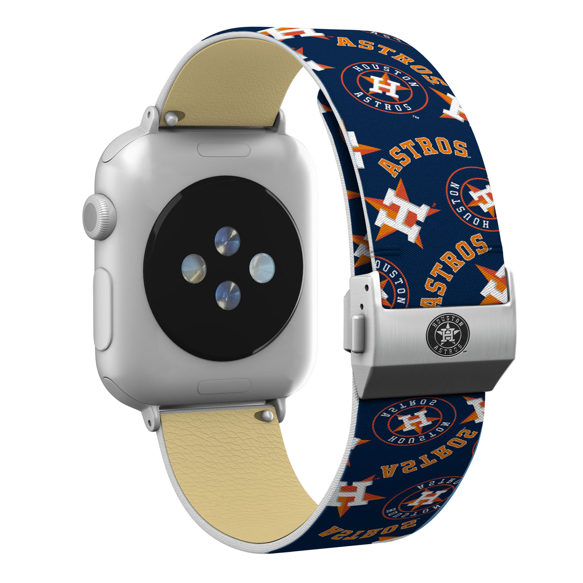 Houston Astros Full Print Watch Band  With Engraved Buckle - Game Time