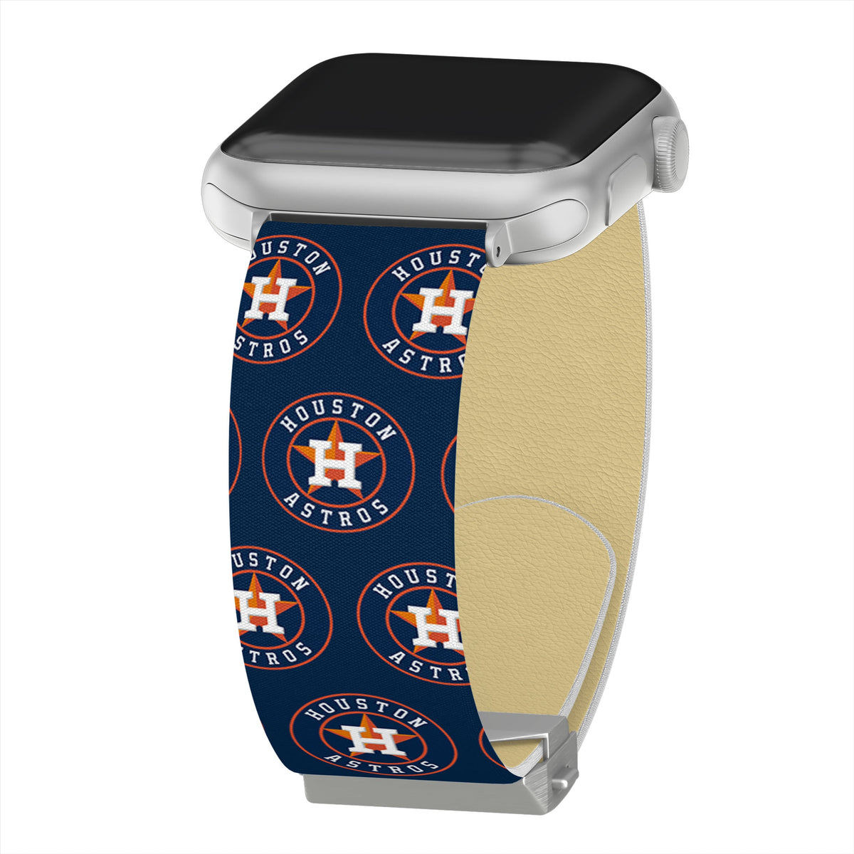 Game Time Houston Astros Signature Series Apple Watch Band  With Engraved Buckle