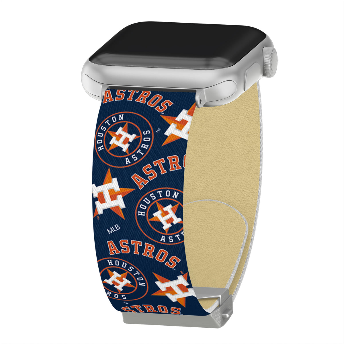 Game Time Houston Astros Signature Series Apple Watch Band  With Engraved Buckle