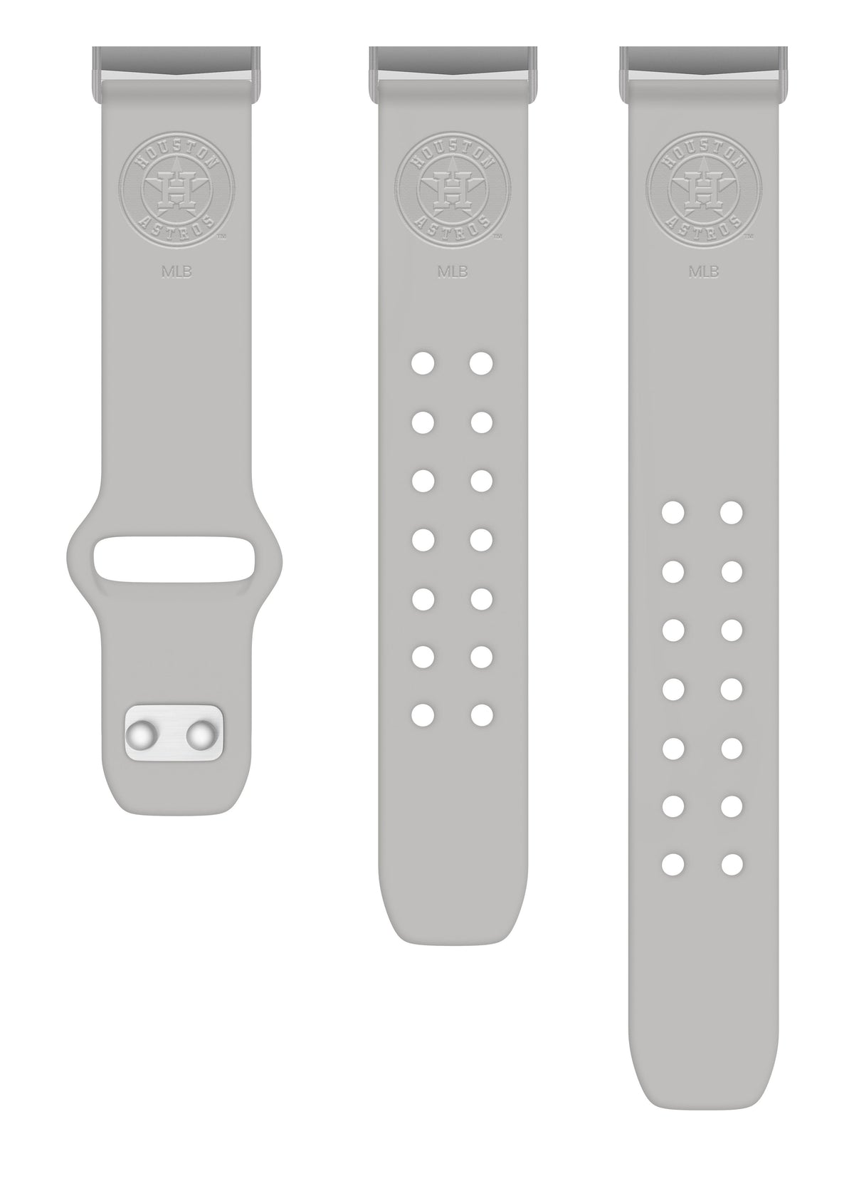 Game Time Houston Astros Engraved Silicone Sport Fitbit Watch Band