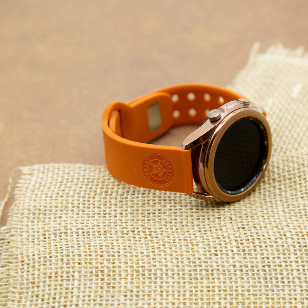 Game Time Houston Astros Engraved Silicone Watch Band