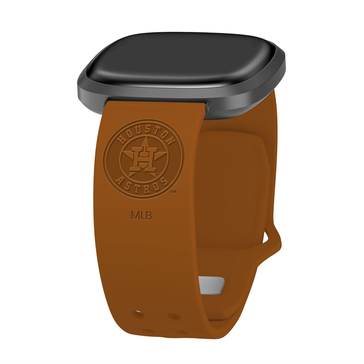 Game Time Houston Astros Engraved Silicone Sport Fitbit Watch Band