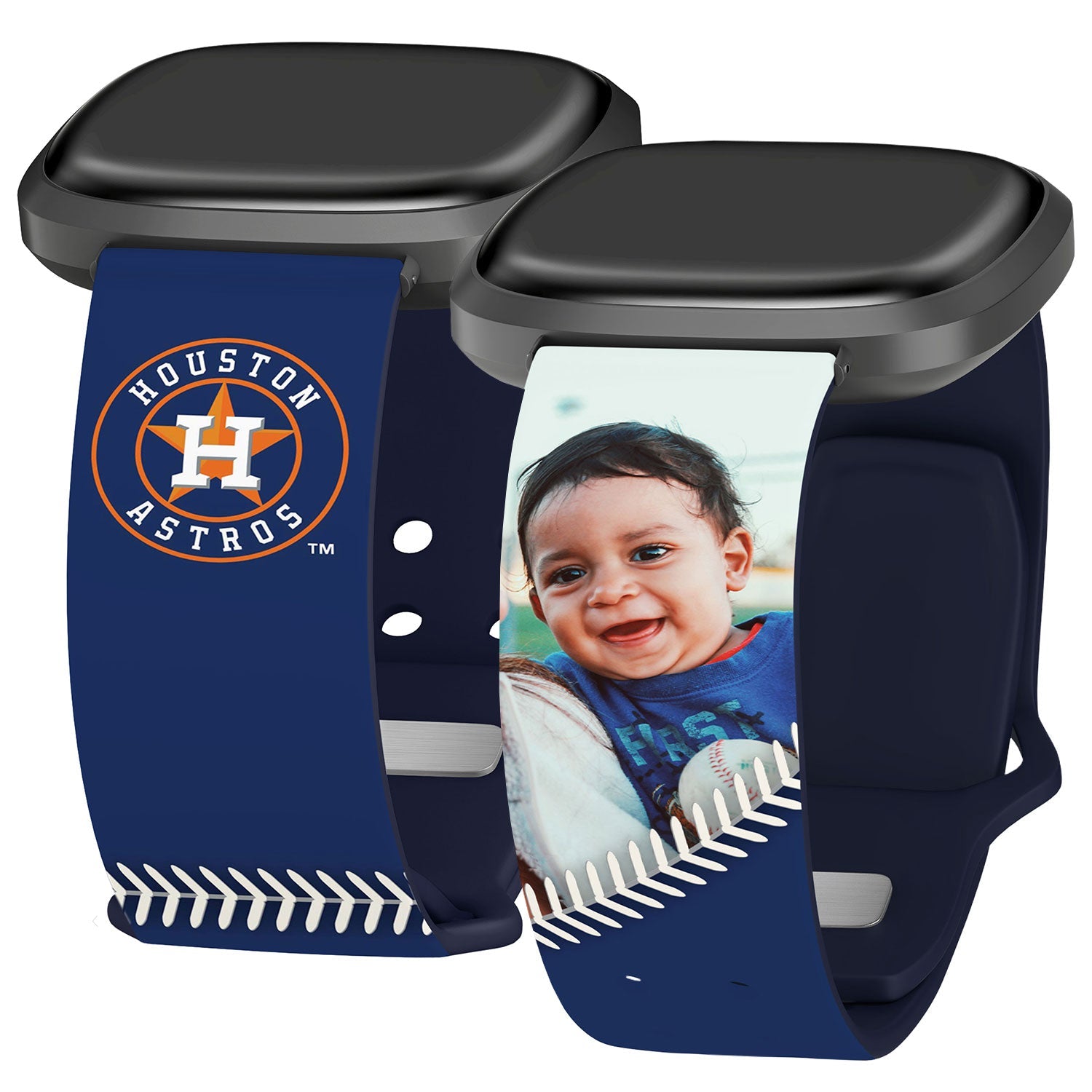 Houston Astros Custom Photo HD Fitbit Versa 3 & Sense Band