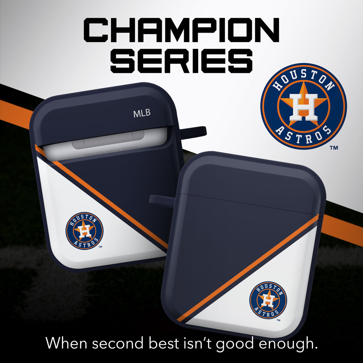 Houston Astros HDX Champion Series Apple AirPods Gen 1 &amp; 2 Case Cover