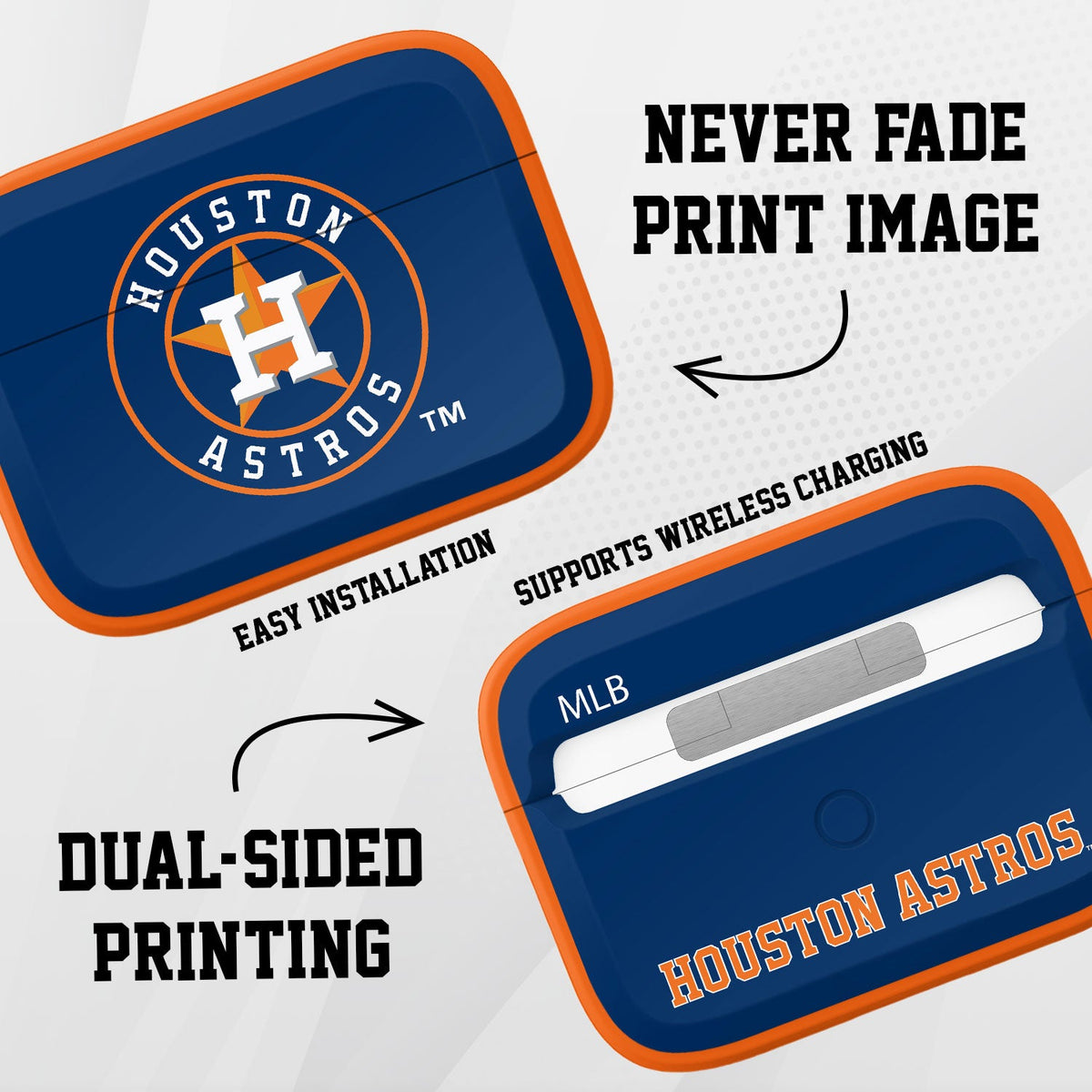 Houston Astros HDX Apple AirPods Case Cover