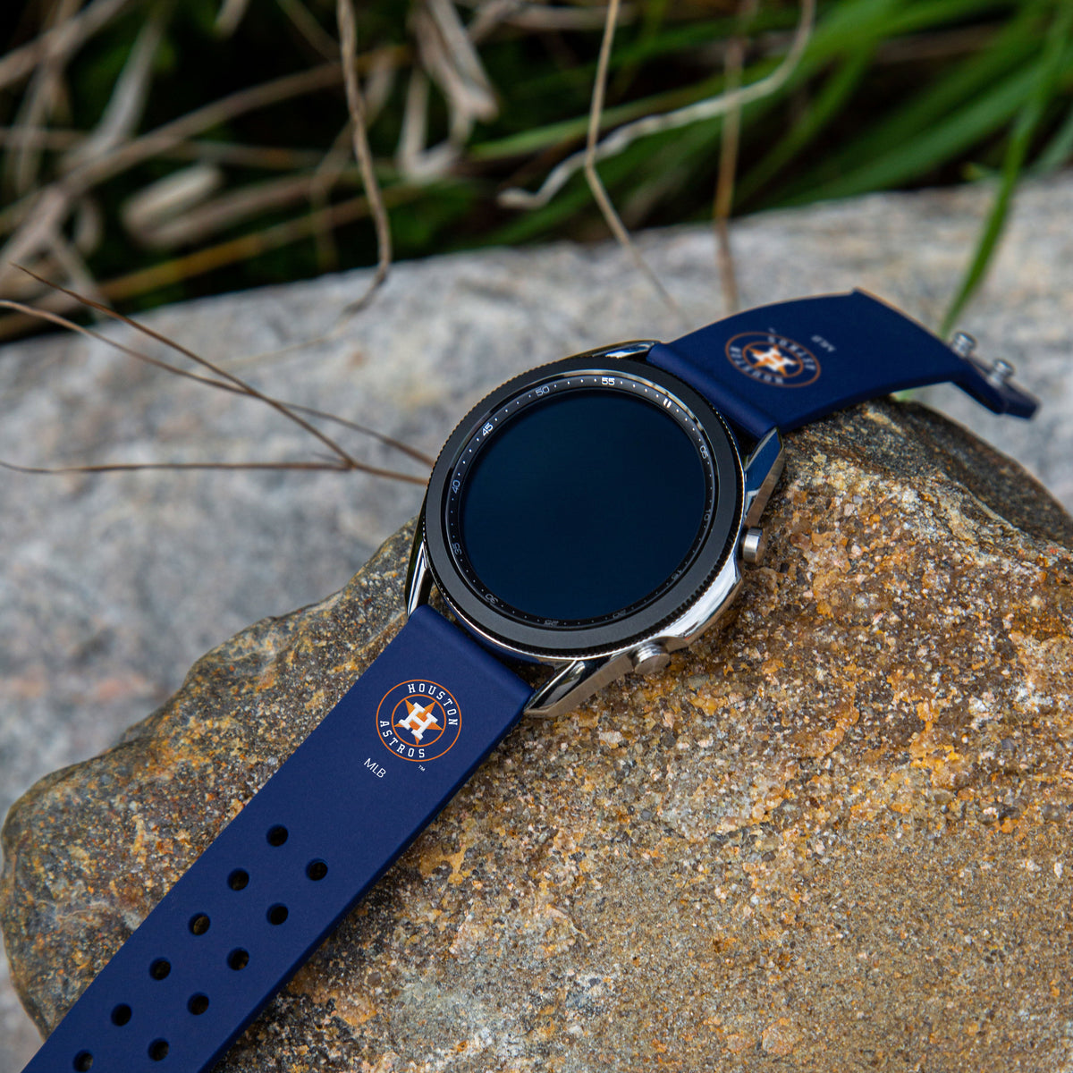 Houston Astros Quick Change Silicone Watch Band - Game Time