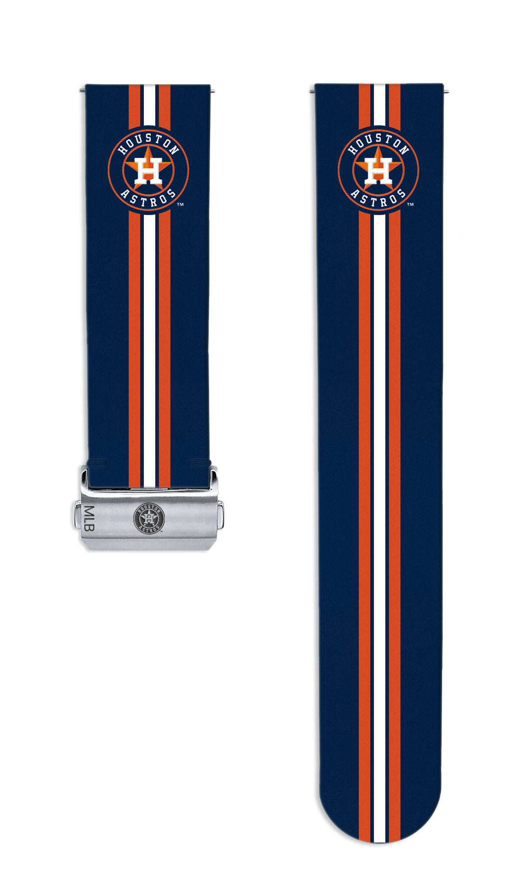 Houston Astros Full Print Quick Change Watch Band With Engraved Buckle - Game Time