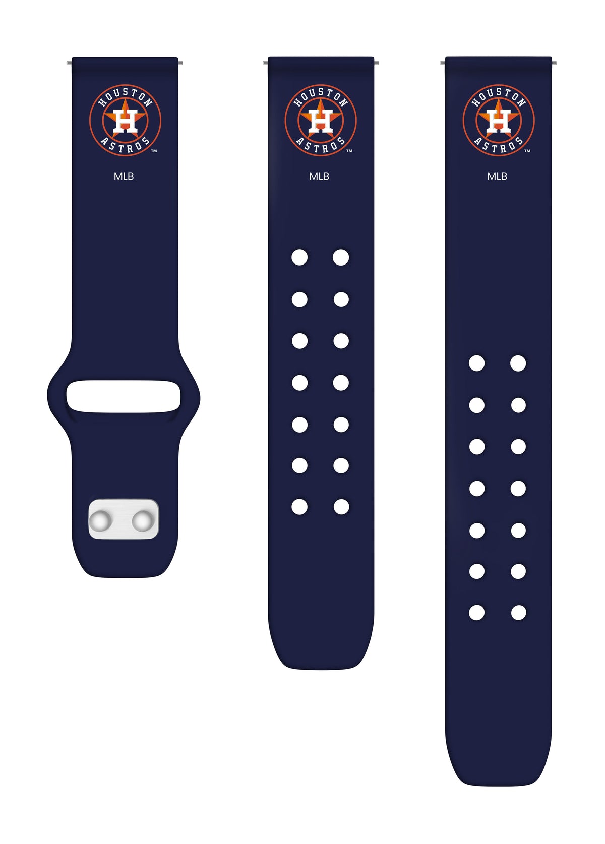 Houston Astros Quick Change Silicone Watch Band - Game Time
