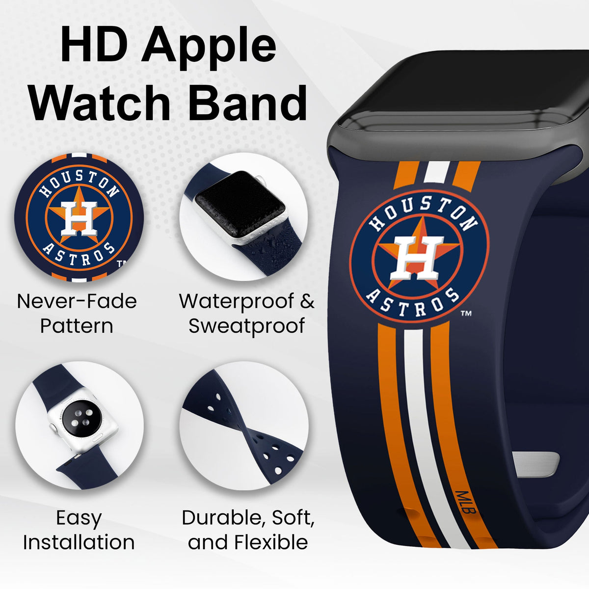 Houston Astros HD Apple Watch Band