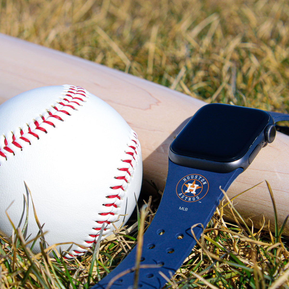 Game Time Houston Astros Apple Watch Band 42 44 45mm