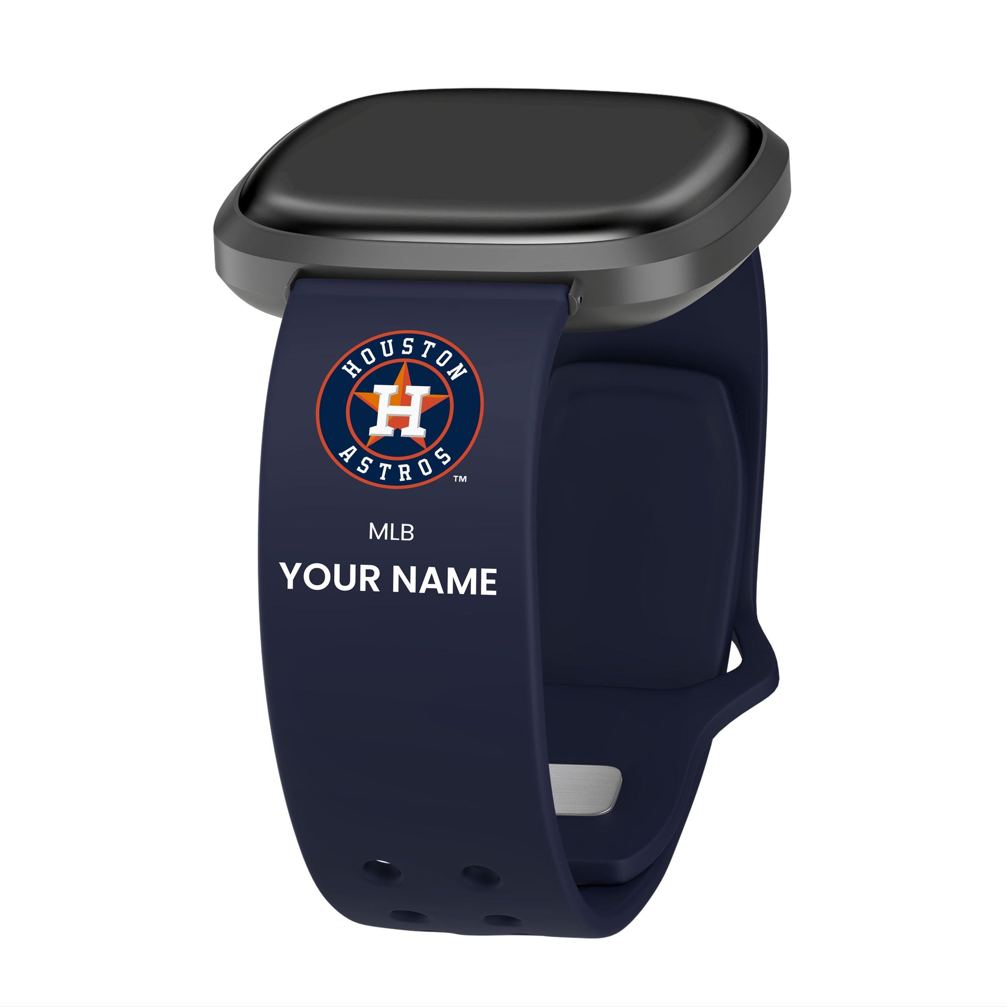 Houston Astros HD Custom Name Watch Band Compatible with Fitbit Versa 3 and Sense