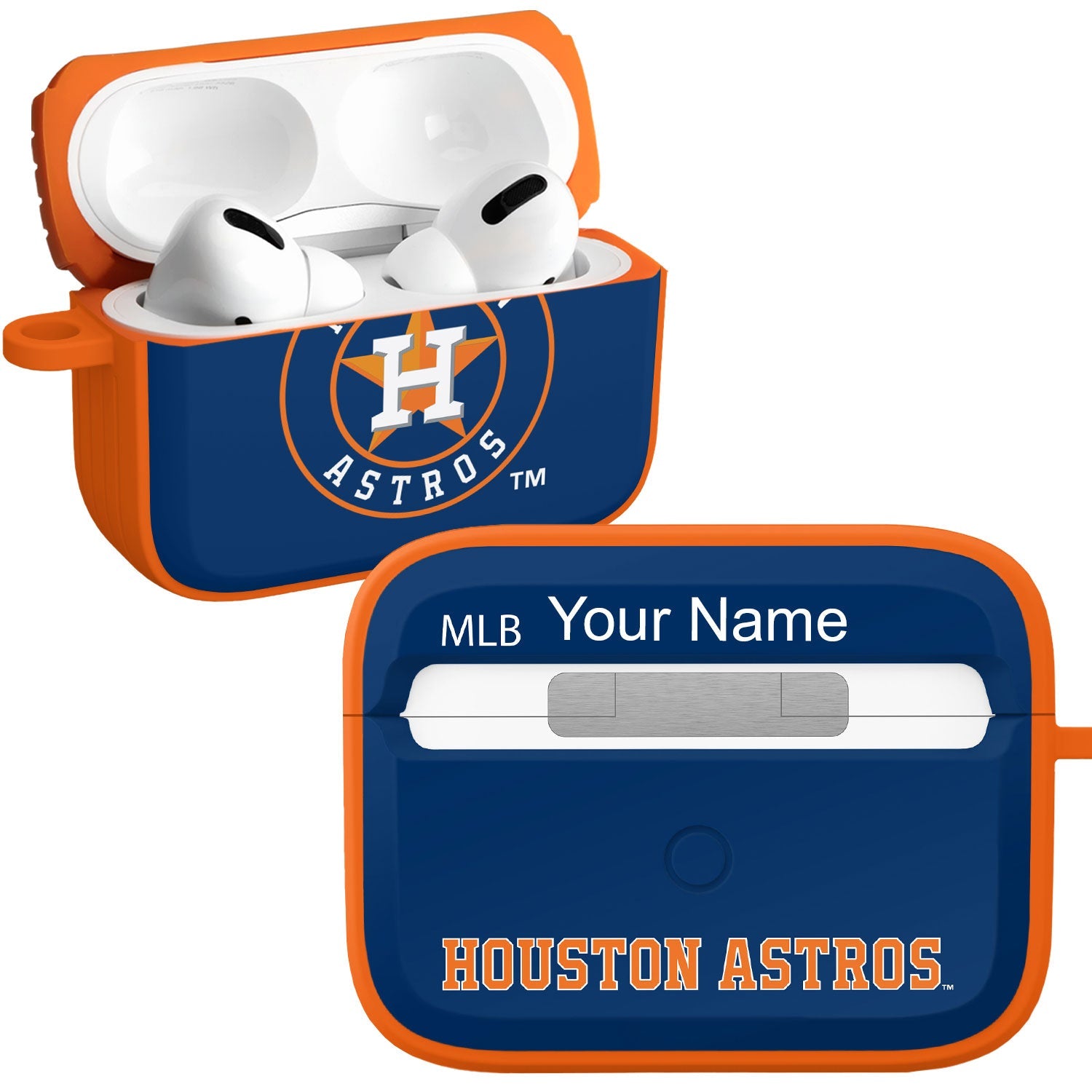 Houston Astros Custom HDX Apple AirPods Case Cover (Classic)