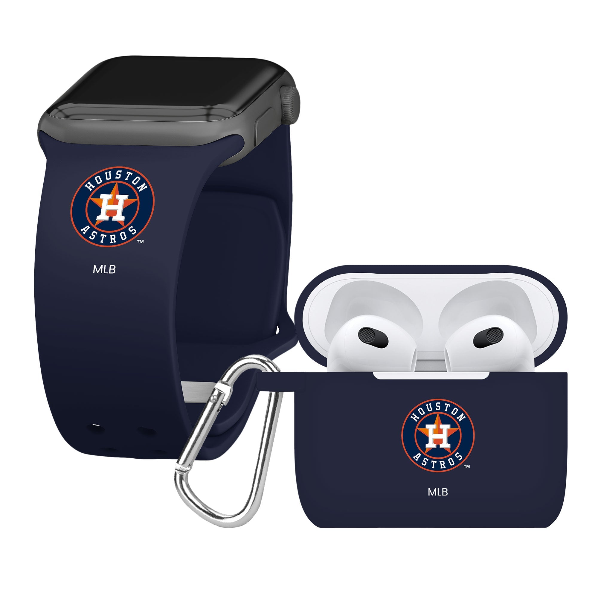 Houston Astros Silicone Gen 3 Apple Combo Package