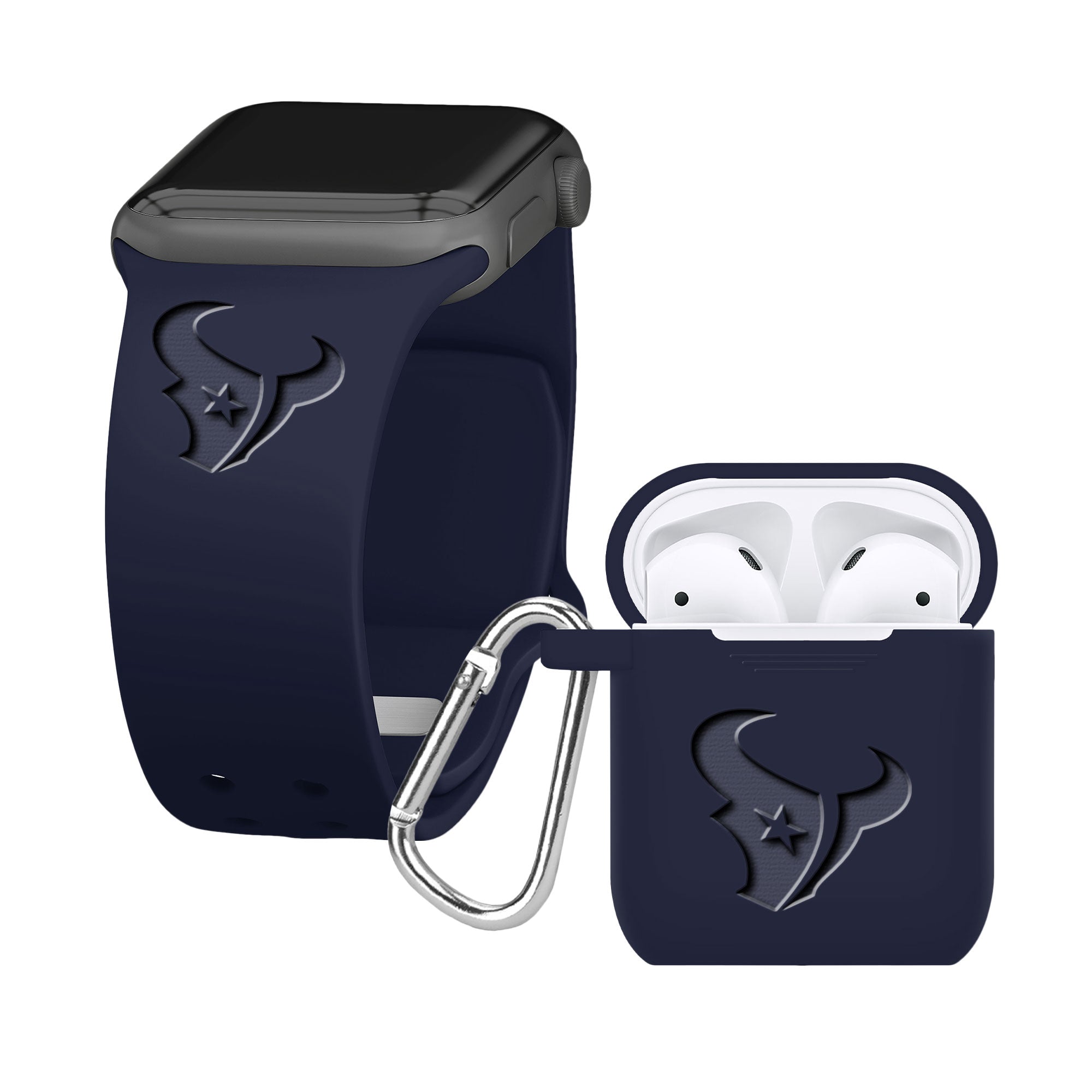 Game Time Houston Texans Engraved Apple Combo Package