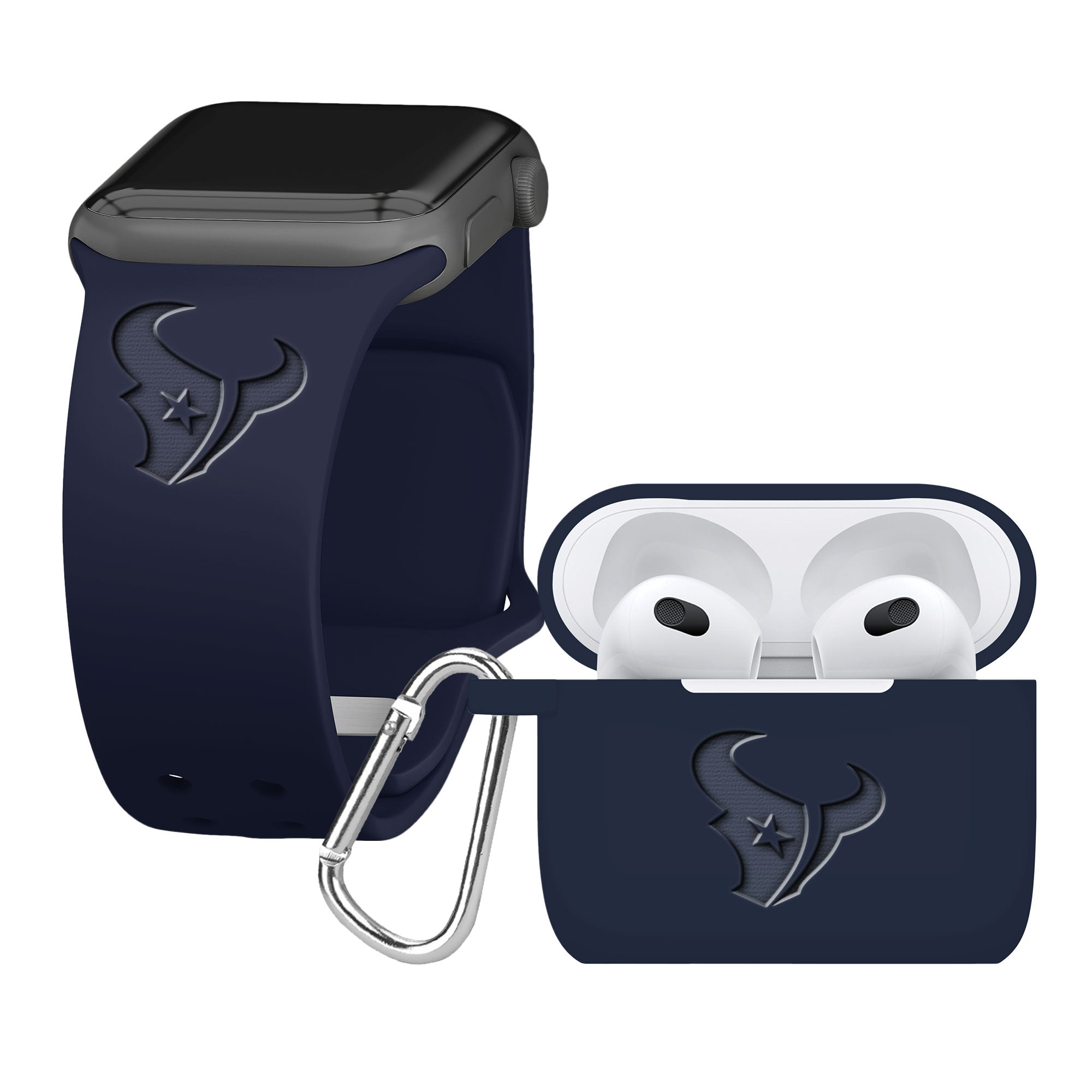 Game Time Houston Texans Engraved Apple Gen 3 Combo Package
