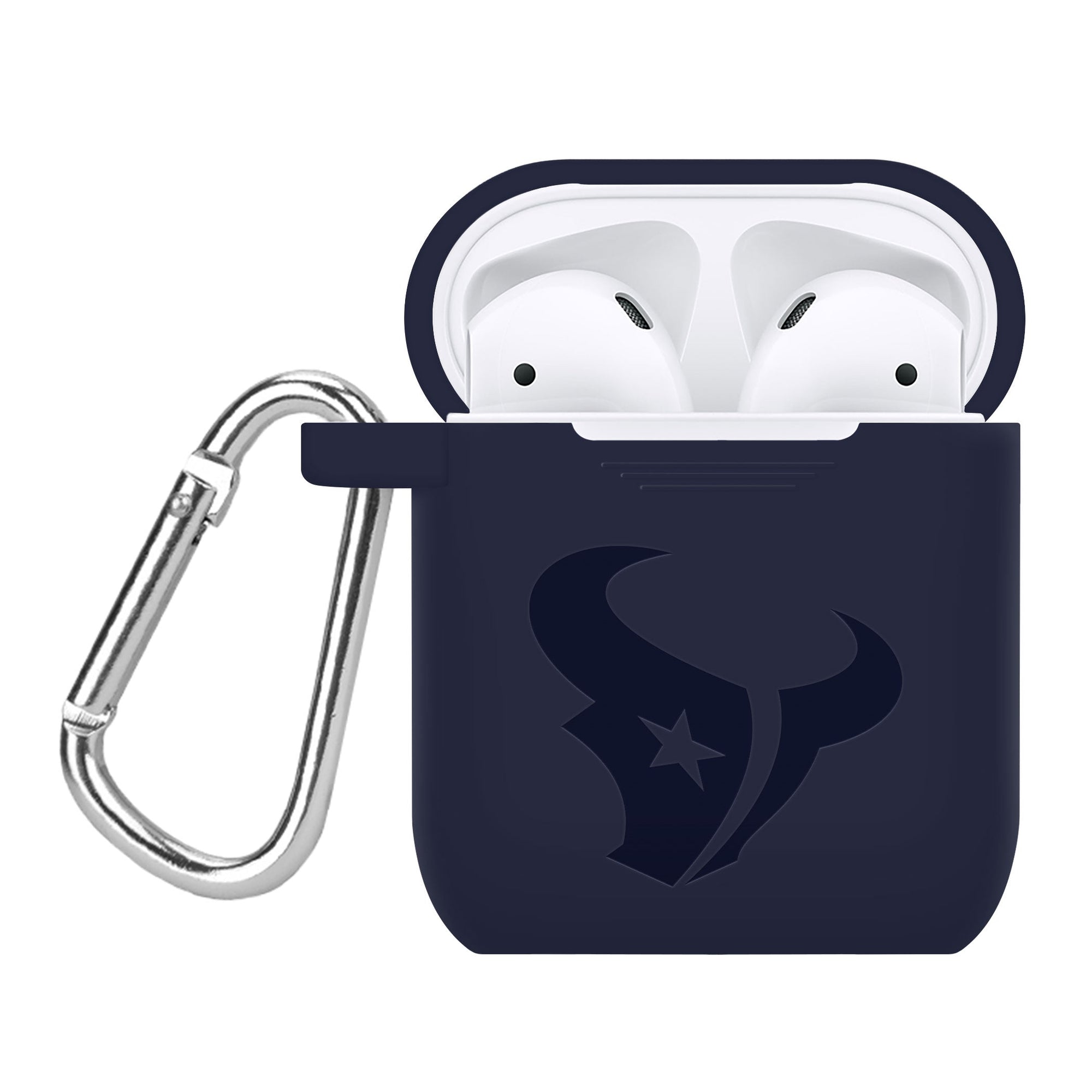 Game Time Houston Texans Engraved Silicone AirPods Case Cover